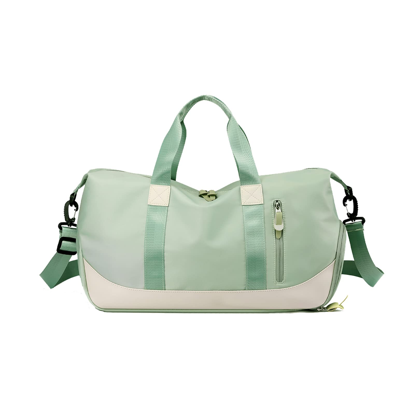 Forestfish Women's Gym Bag - Large Travel Duffel Bag with Wet Pocket & Shoe Compartment, Perfect for Workout, Yoga, Travel & Overnight Trips (Green)