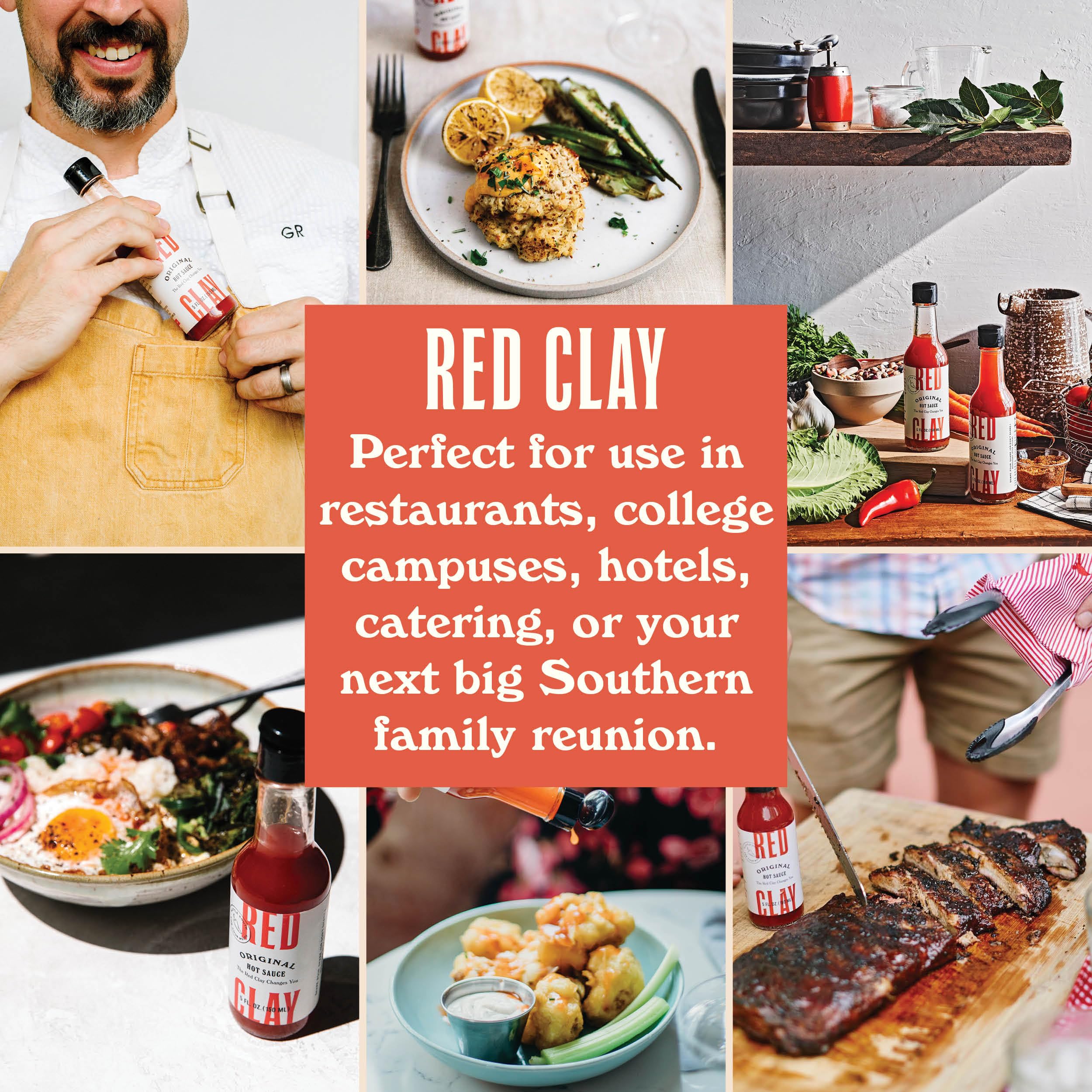 Red Clay Hot Sauce - Original Southern Style Hot Sauce | Gluten Free, Sugar Free, Keto Friendly | Mild Heat Condiment & Marinade | Sustainably Sourced, Made in USA | 1 Gallon Bulk Size Jug - Perfect for BBQ, Wings, Tacos & Home Cooking