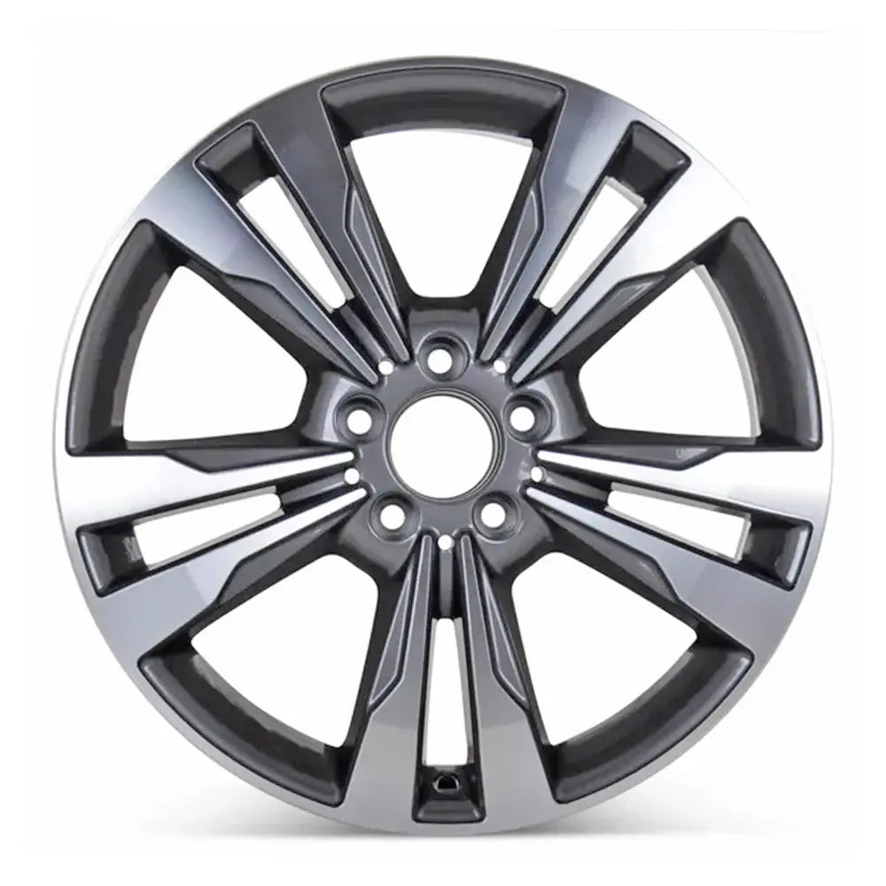18 Inch Mercedes E350 Wheel Replacement - Machined Charcoal Replica Rim 85397 | Perfect for Car Upgrades & Luxury Vehicle Customization