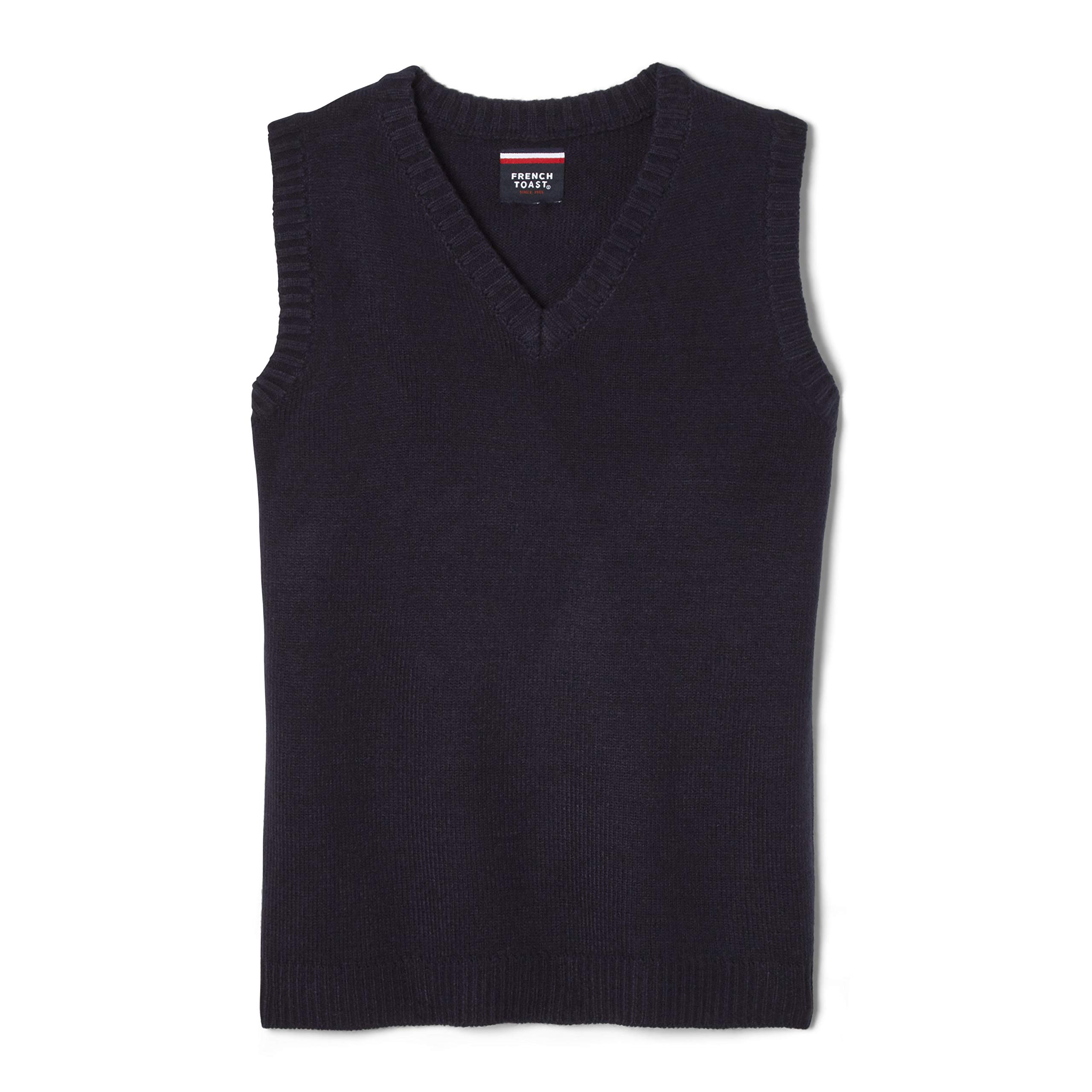 French Toast Boys' V-Neck Sweater Vest - Navy Medium/8 - School & Casual Wear