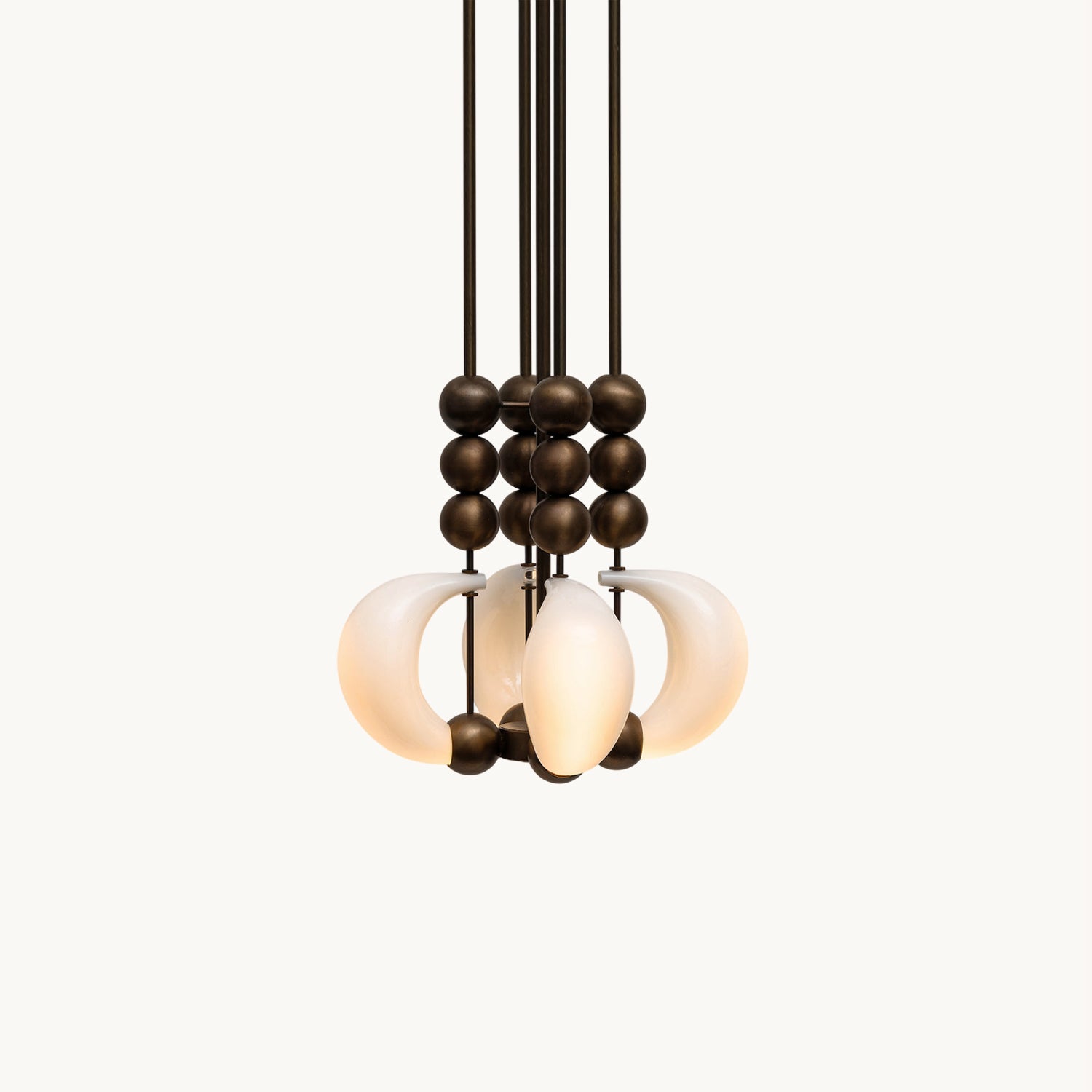 Luna Orbit Pendant Light - Modern Scandinavian Hanging Chandelier for Dining Room, Kitchen Island & Bedroom Lighting Decor