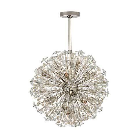 Dickinson Medium Chandelier - Elegant Crystal Ceiling Light Fixture for Dining Room, Bedroom & Living Room Decor