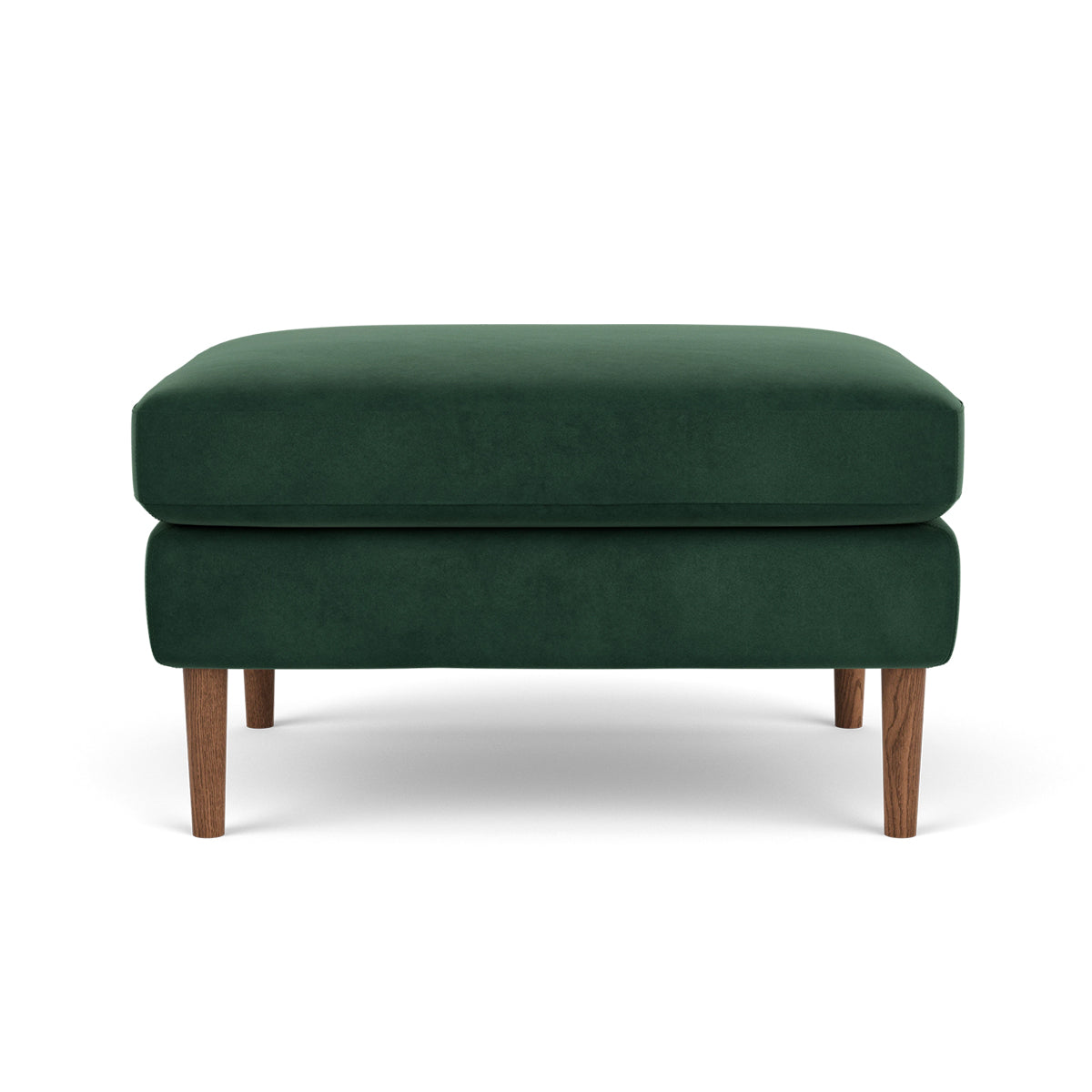 Luxury Velvet Ottoman Stool - Soft Tufted Storage Bench for Living Room, Bedroom & Entryway - Modern Home Decor & Extra Seating