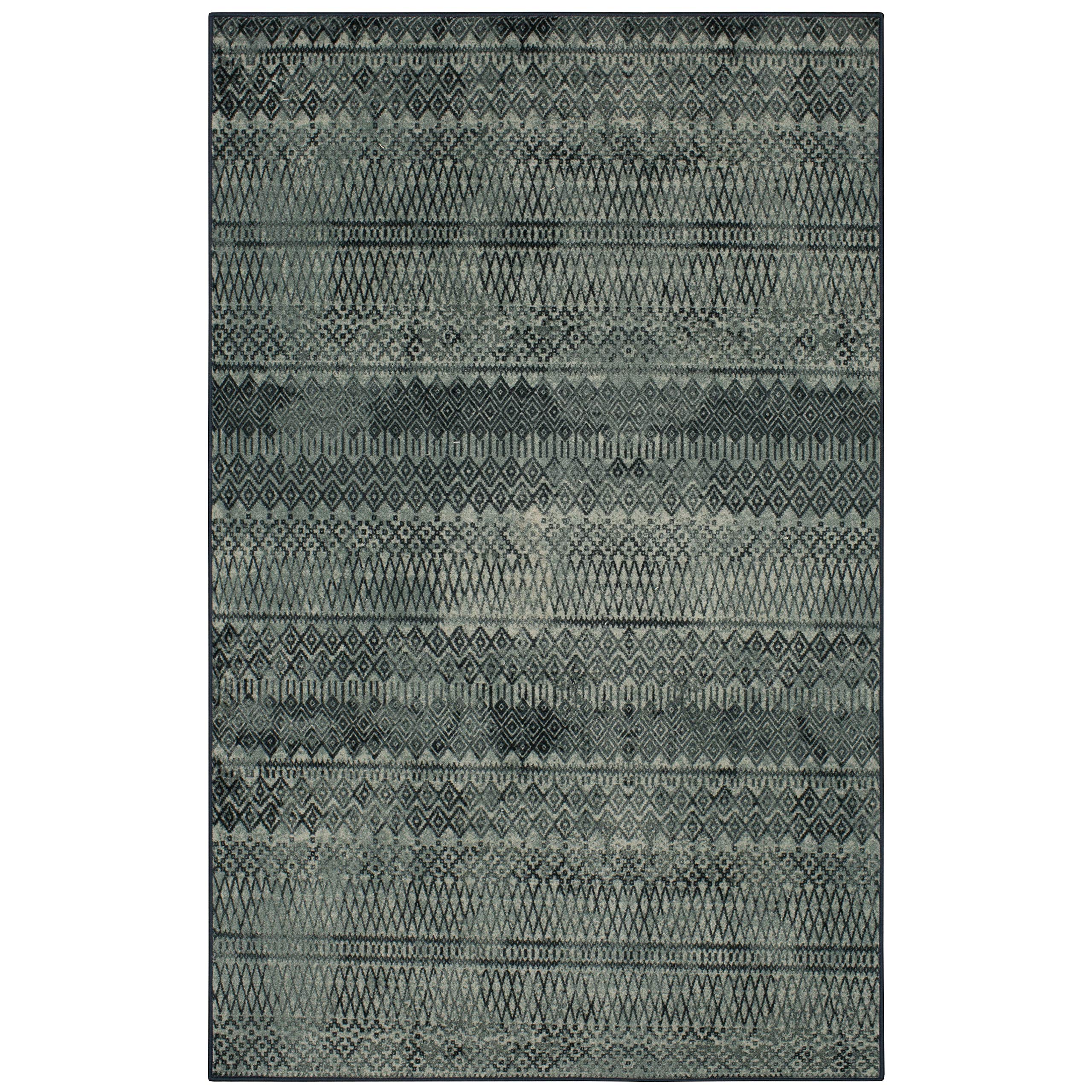Mohawk Home Charcoal Prale Area Rug 2'x5' - Soft Indoor Runner Rug for Living Room, Bedroom, Hallway - Non-Slip Low Pile Carpet for Home Decor