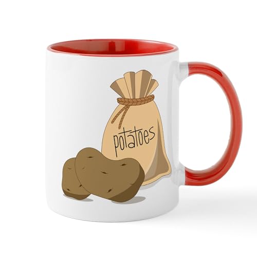 White/Red Inside - Potatoes Mug