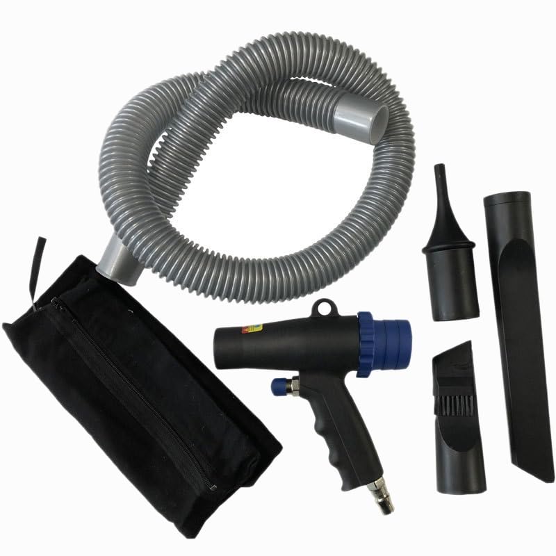 2 in 1 Air Duster Compressor Kit - Multifunction Air Vacuum Blower & Pneumatic Suction Cleaner Tool for Electronics, Keyboards, Cars & Home Cleaning