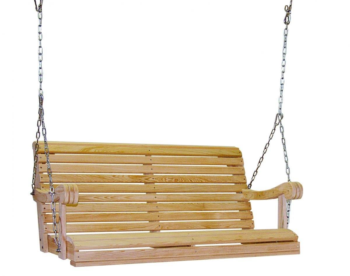 4 Foot Swing Set with A-Frame Stand - Heavy Duty Outdoor Swing for Kids & Adults - Perfect for Backyard, Garden, and Playground Fun