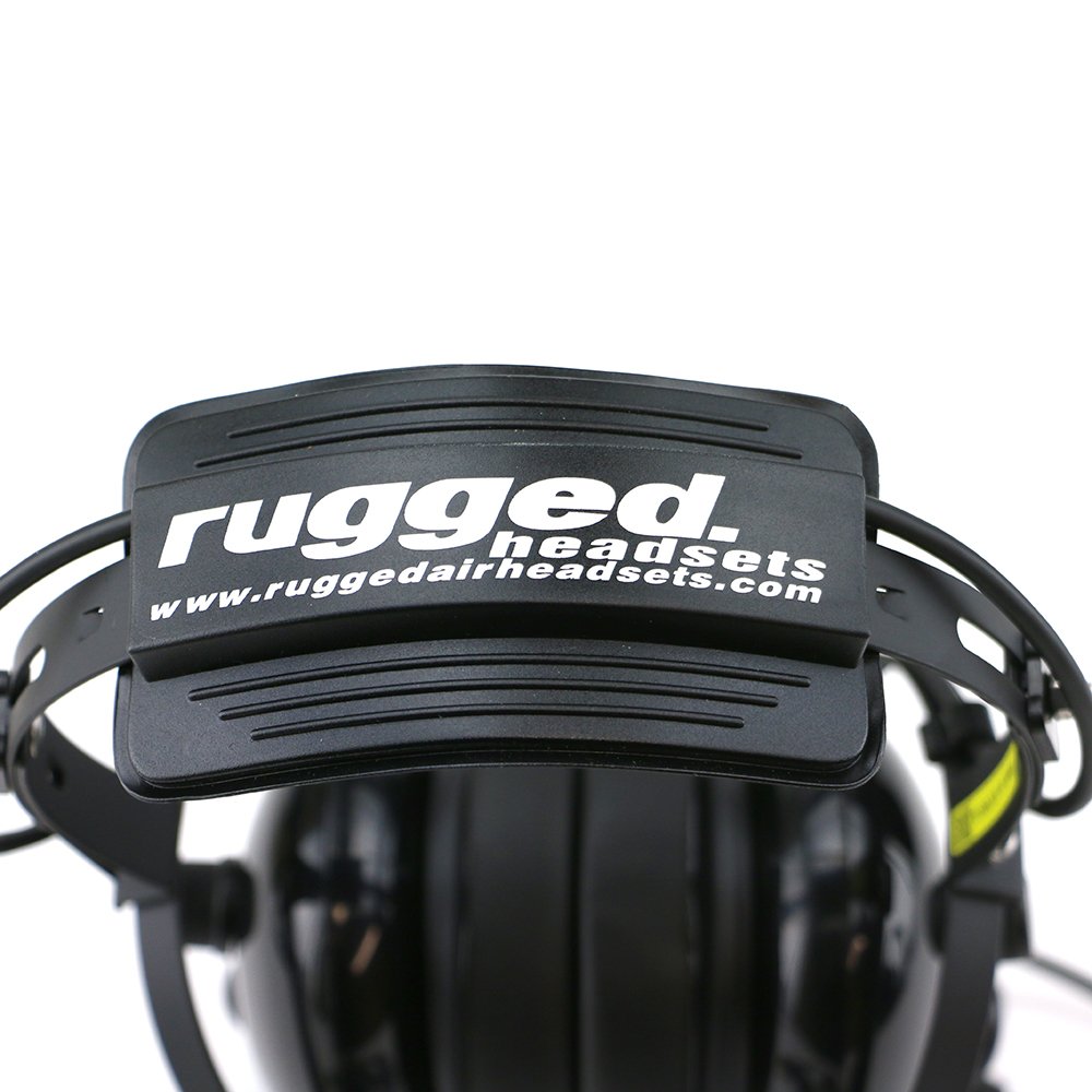 RA454 Black Aviation Stereo Pilot Headset - Durable & Noise-Reducing for General Aircraft - Perfect for Flight Training, Cockpit Communication & Long-Haul Flights