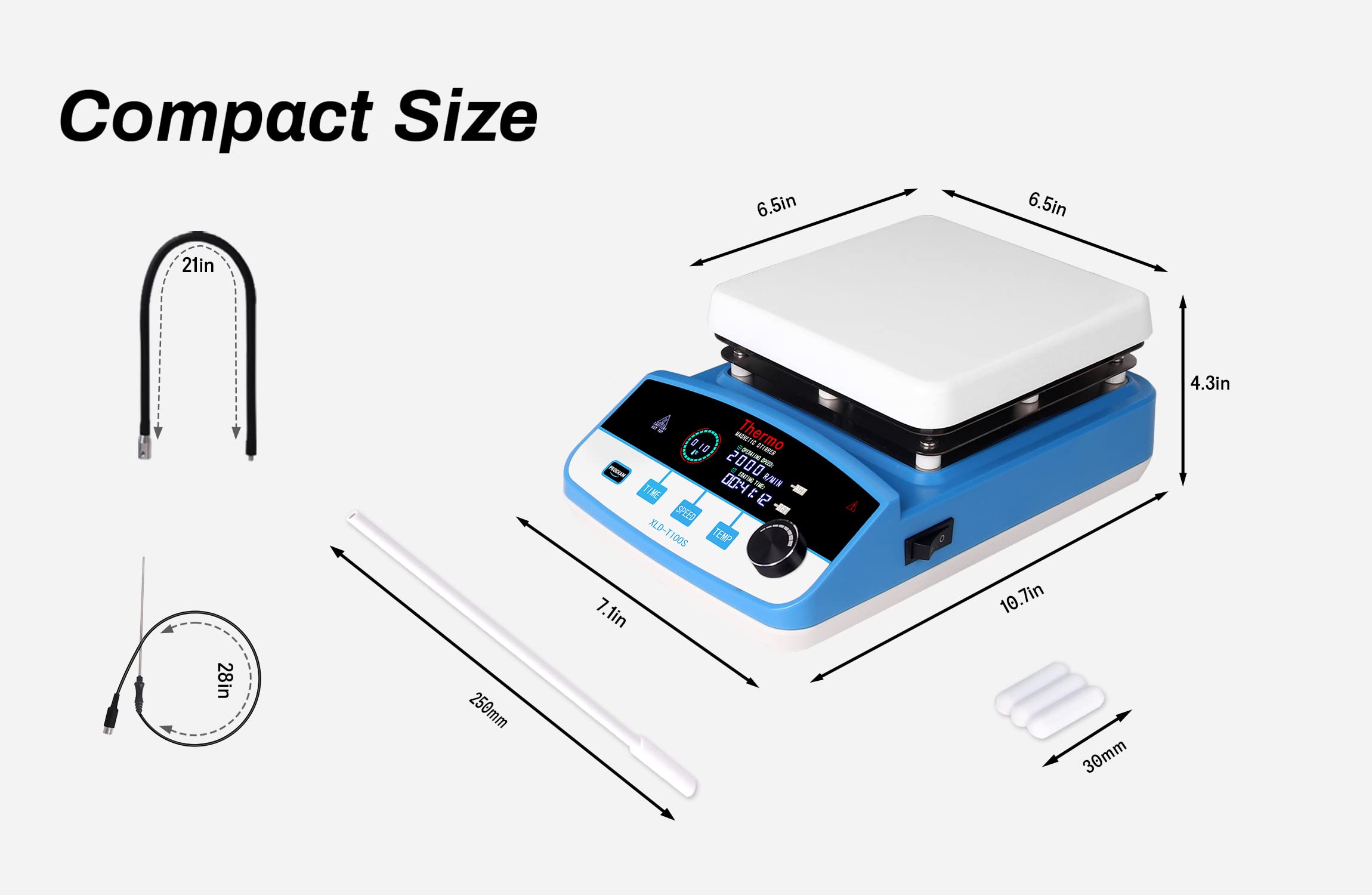 Magnetic Stirrer Hot Plate 6L Capacity with 6.5