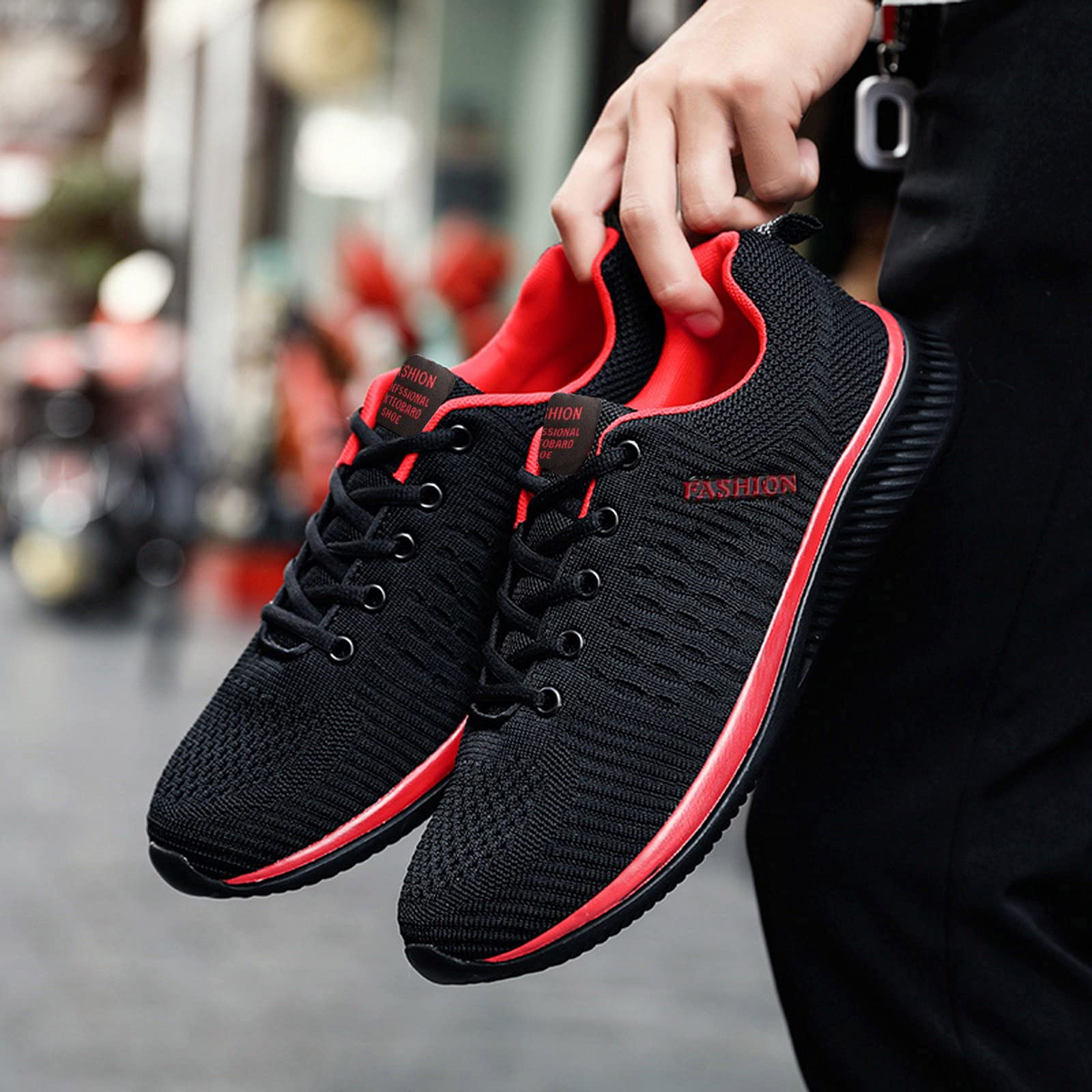 Comfortable Walking Shoes for Women & Men - Lightweight Breathable Lace-Up Sneakers with Soft Non-Slip Sole - Perfect for Running, Workouts & Daily Wear
