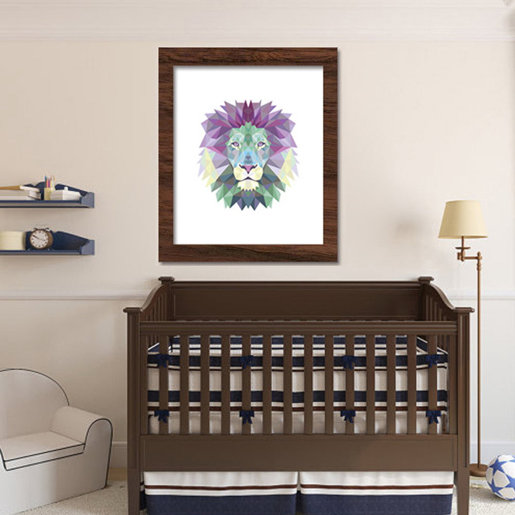 Modern Lion Art Prints - Waterproof Canvas Wall Art Poster, Spray Print Painting for Home & Office Decor - Perfect for Living Room, Bedroom, or Office Wall Decor