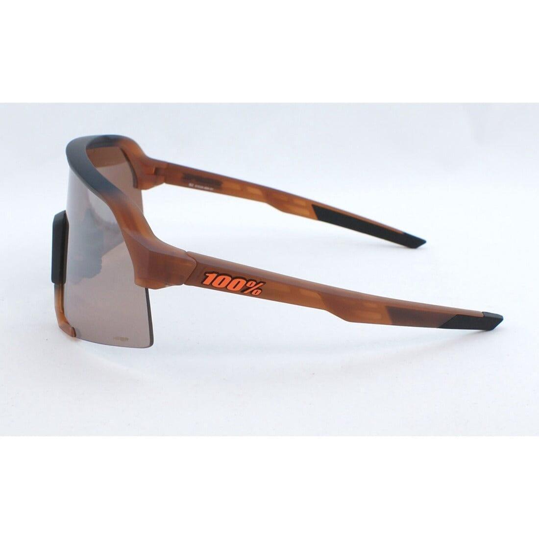 100% S3 Polarized Sunglasses Matte Translucent Brown Fade with HiPER Silver Mirror Lens - UV Protection for Driving, Beach & Outdoor Activities
