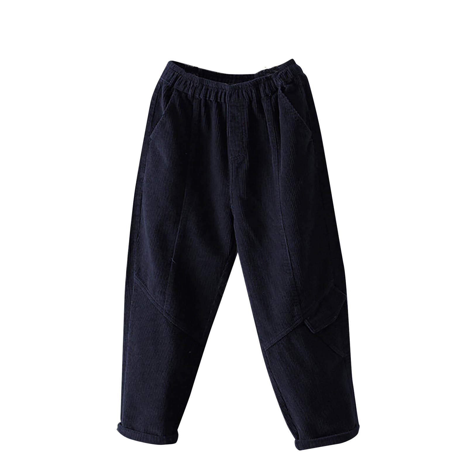 **Women's Plus Size Sweatpants - Elastic Waist, Solid Color, Pockets | Comfortable Lounge Pants for Casual Wear, Yoga & Home Relaxation**
