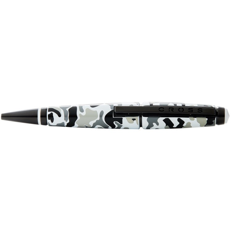 Cross Edge Grey Camo Rollerball Pen - Tactical Writing Instrument for Outdoor Enthusiasts & Military Style Lovers - Perfect for Camping, Hiking, and Everyday Carry (EDC)