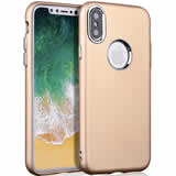 Apple iPhone X Shockproof TPU Rubber Case - Gold | Slim Fit, Anti-Scratch Protection for iPhone X (2017 Model) | Perfect for Daily Use, Outdoor Activities & Travel