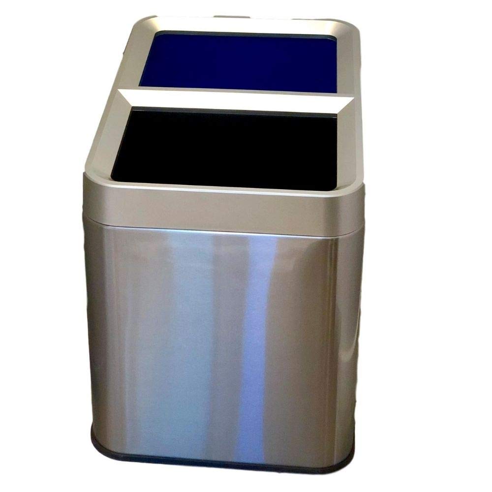 Eco-Friendly MSS Trash Can & Recycling Bin Combo for Kitchen & Office - Open Top, Under Counter Waste Bin with Free E-Book Guide | Perfect for Home, Office & Sustainable Living