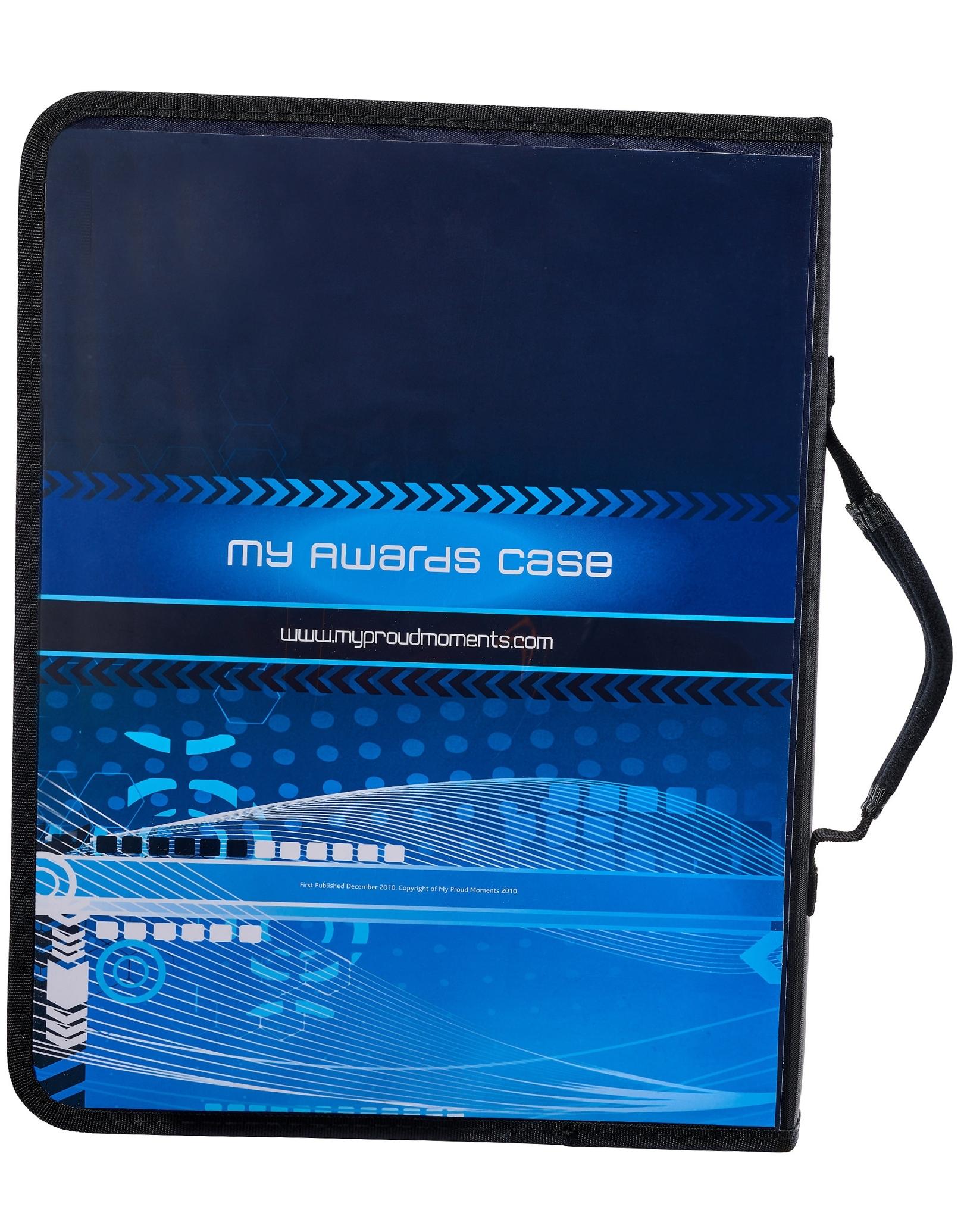 Original Blue Medal, Badge & Certificate Display Case - Perfect for Awards, Military Insignia, and Academic Achievements