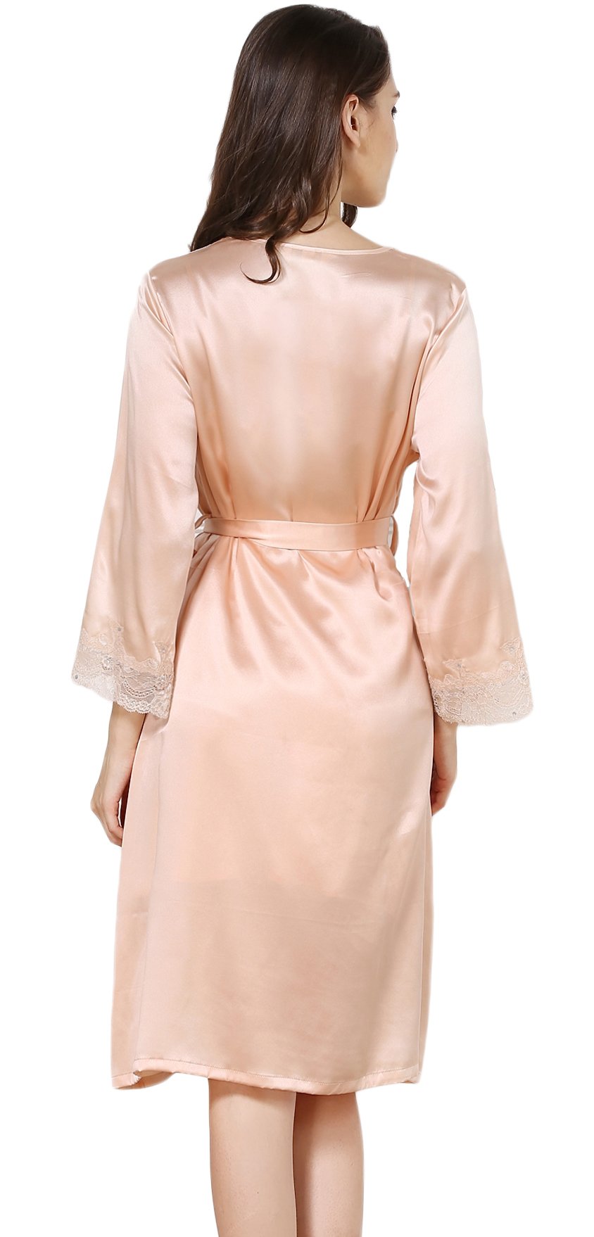 Pure Mulberry Silk Pajama Set for Women - Soft & Breathable Nightgown with Elegant Embroidery | Perfect for Sleepwear, Loungewear & Bridal Nightwear