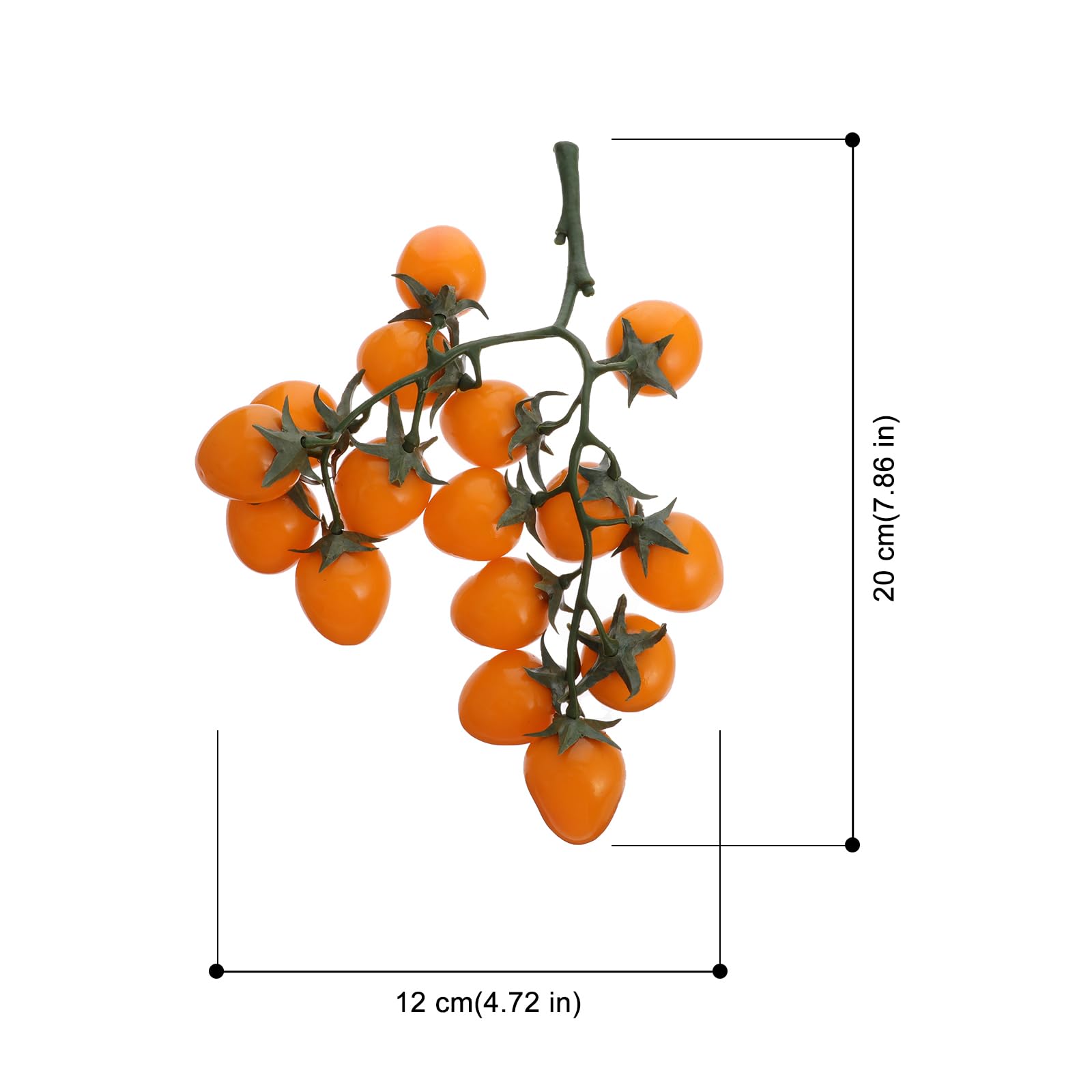 Happyyami Artificial Cherry Tomatoes - Realistic Plastic Fake Fruits for Home Decor, Kitchen, Party & Festival Decoration - Lifelike Simulation Fruit Ornaments for Centerpieces, Tablescapes & DIY Crafts