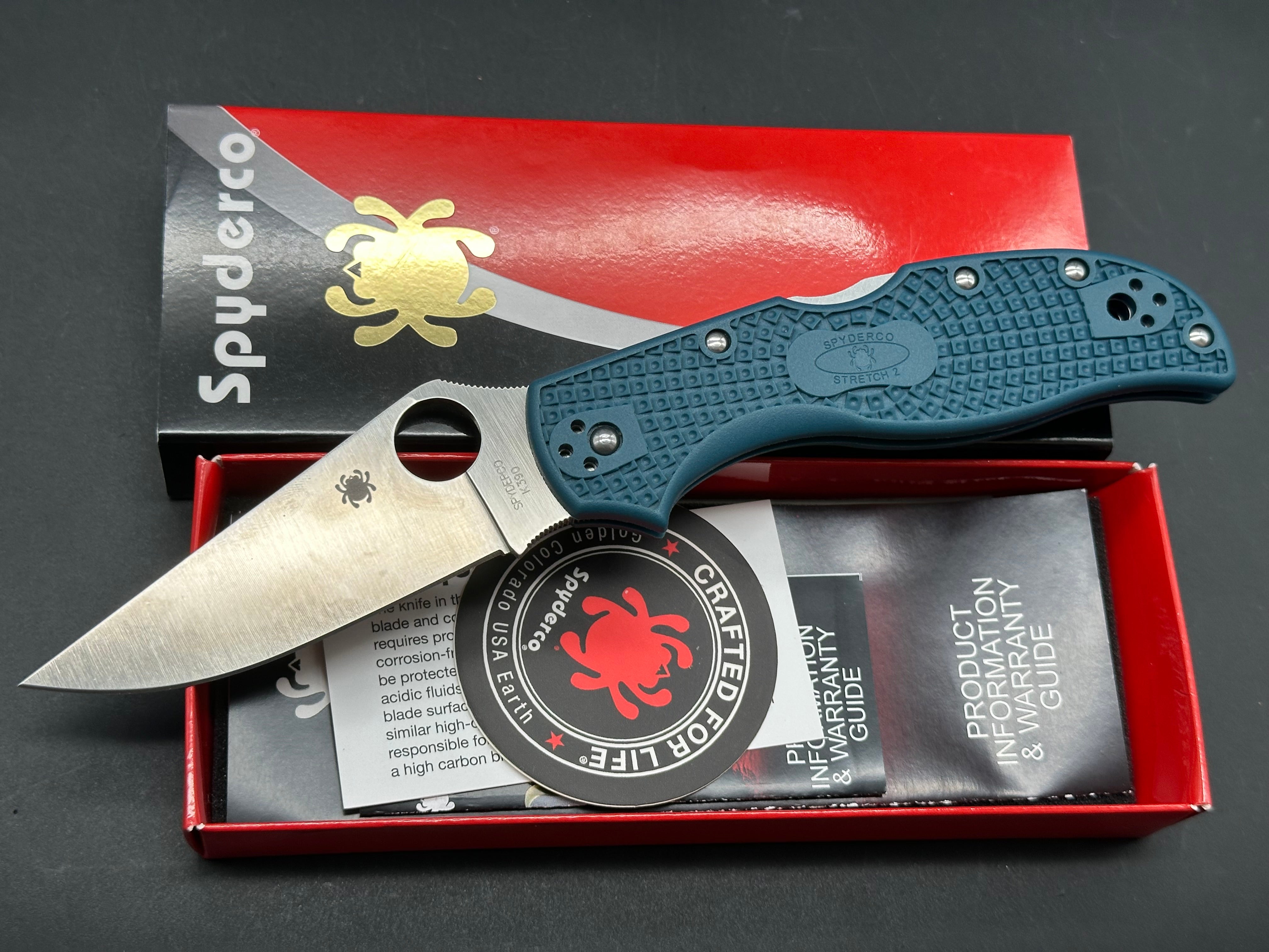 Spyderco Stretch 2 Lightweight Folding Knife - 3.48