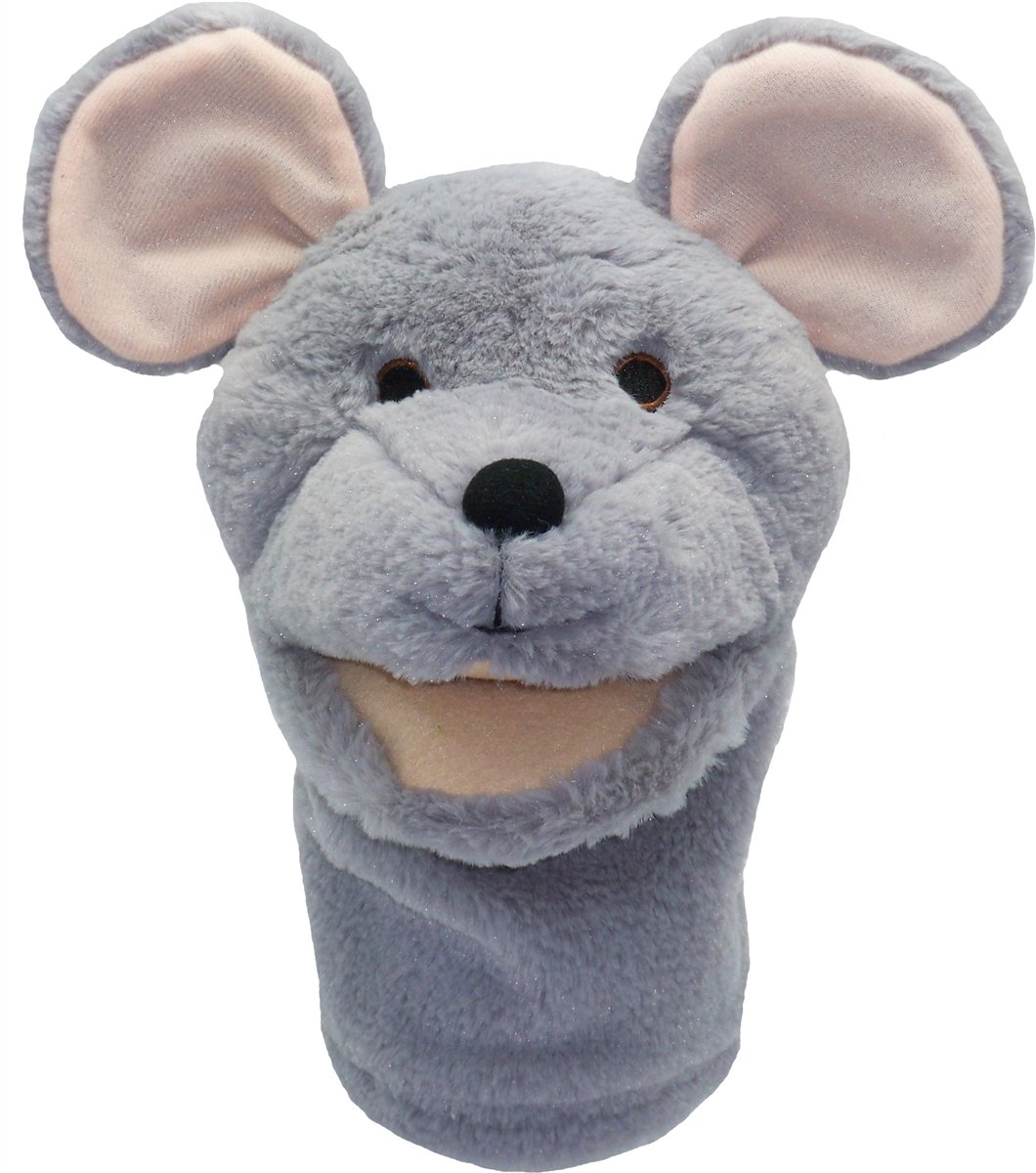 Adorable Kids Mouse Plush Hand Puppet - Soft Stuffed Animal Toy for Storytelling & Role Play - Perfect for Classroom, Playtime & Interactive Learning