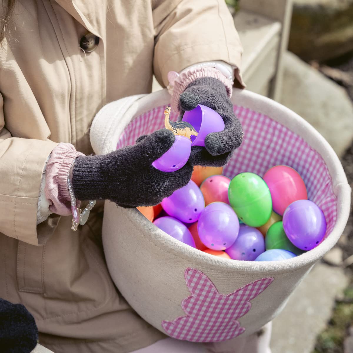 12 Pack Prefilled Easter Eggs with Mini Dinosaur Toys - Dinosaur Figures for Kids Easter Gifts, Egg Hunts, Basket Stuffers & Party Favors - Perfect for Easter Celebrations, Classroom Activities and Birthday Party Games