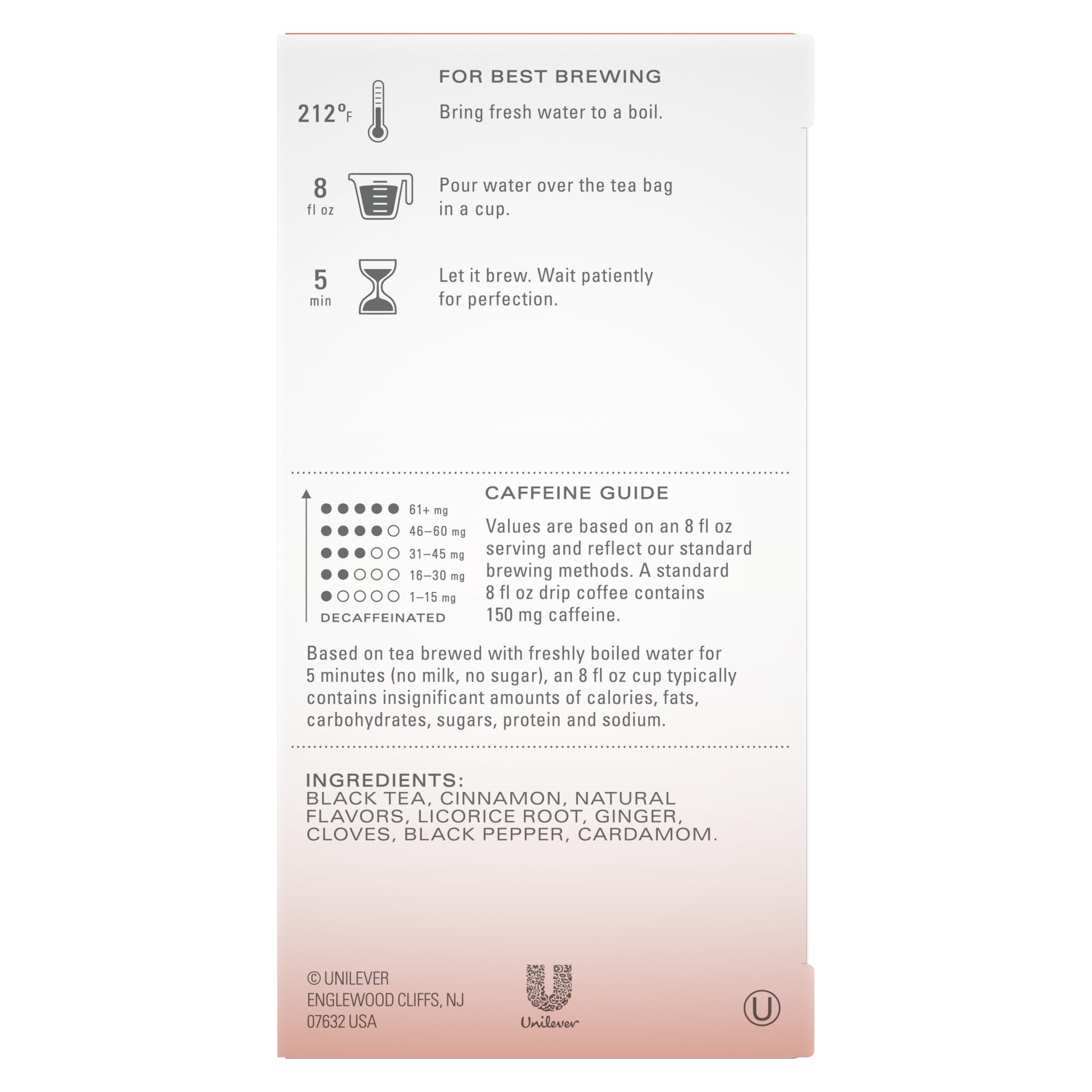 TAZO Pumpkin Spice Chai Black Tea Bags - 20 Count, Moderately Caffeinated Fall Tea Blend | Perfect for Autumn Mornings, Cozy Evenings & Holiday Gatherings