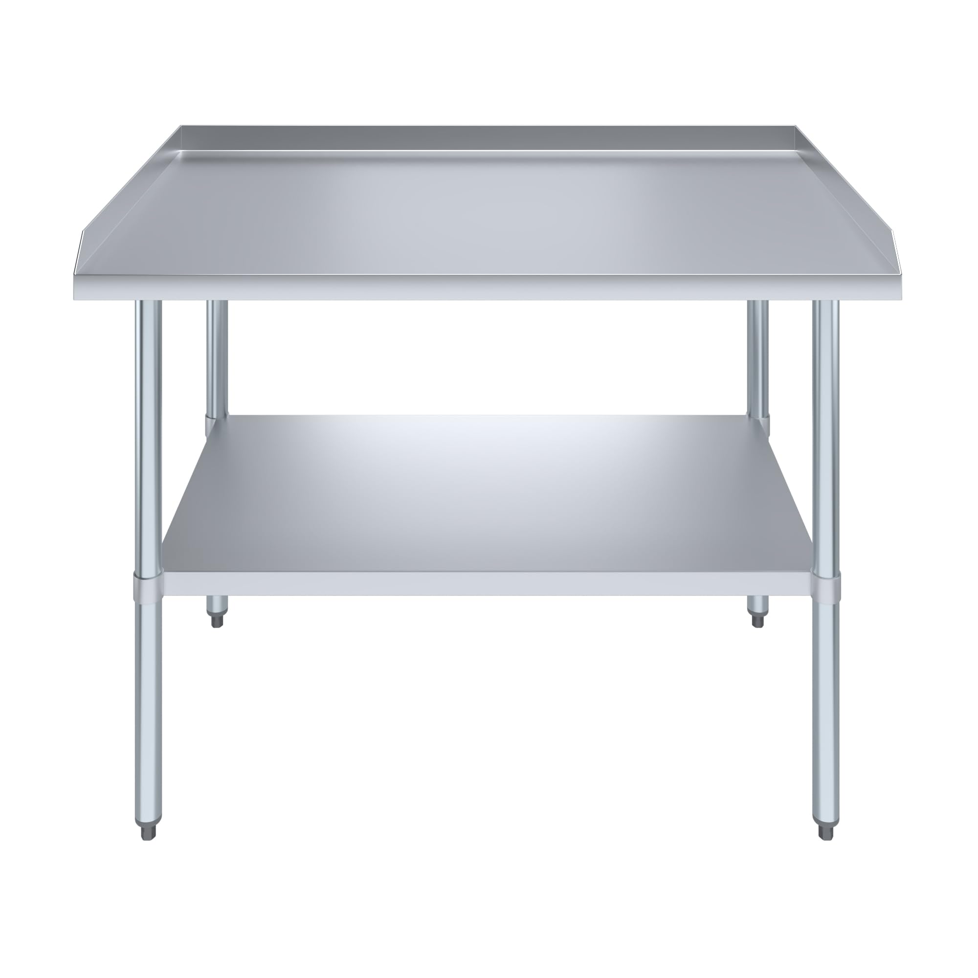 AmGood NSF Certified Stainless Steel Commercial Work Table with Backsplash & Side Guards - 48