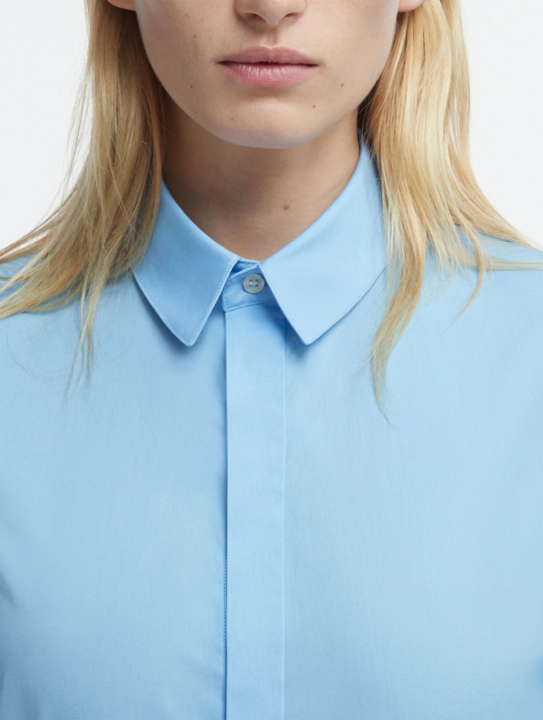 Classic Blue Cotton Shirt for Men - Comfortable Casual Button Down Shirt for Office, Dating & Everyday Wear