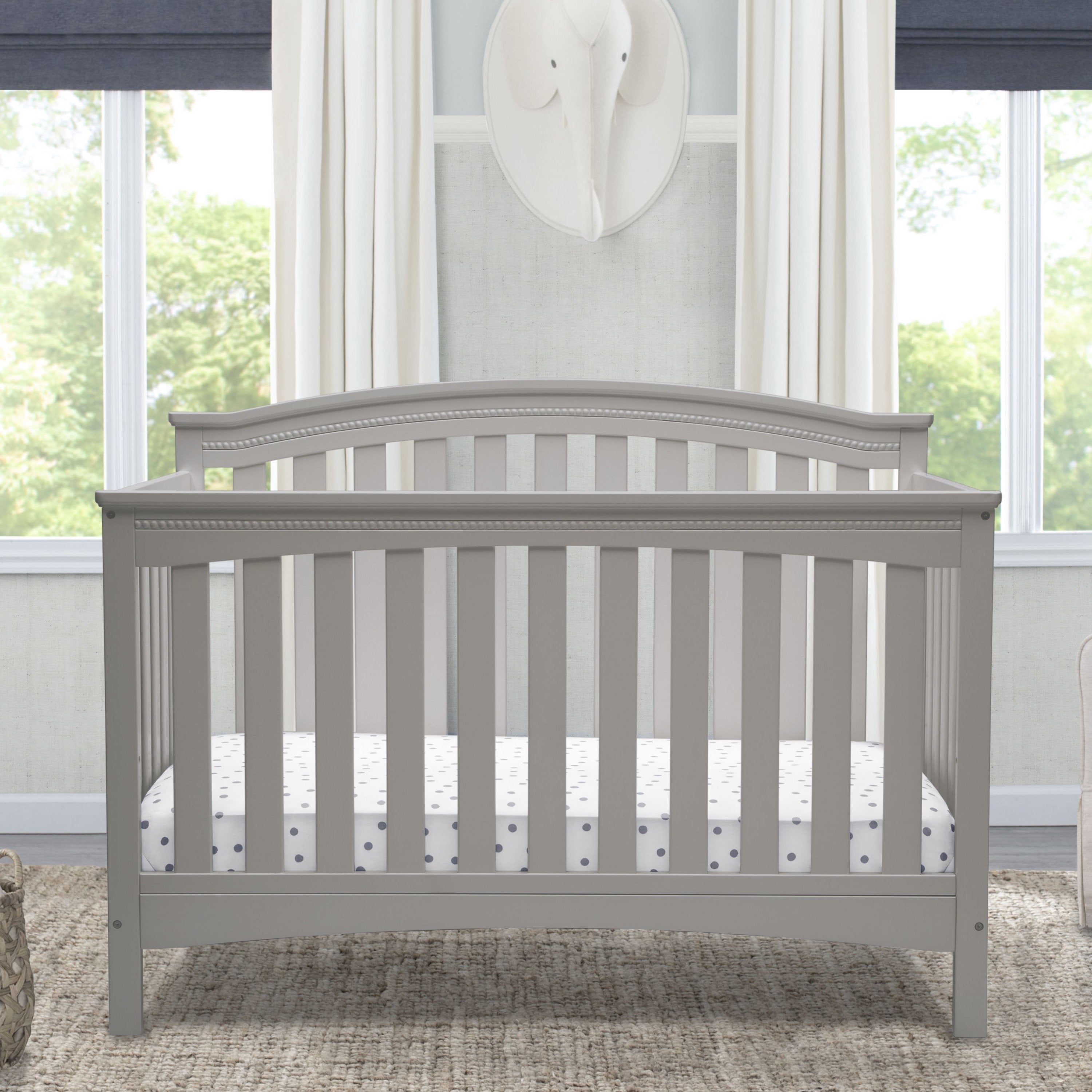 Waverly 6-in-1 Convertible Baby Crib - Toddler Bed, Daybed & Full-Size Bed - Safe Nursery Furniture for Newborns to Teens - Perfect for Baby Rooms & Kids Bedrooms
