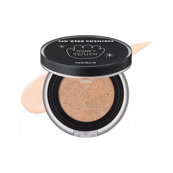 ROM&ND X INAPSQUARE Nu Zero Cushion - Lightweight Hydrating Cushion Foundation with SPF for Flawless Coverage | Perfect for Daily Makeup & On-The-Go Touch Ups