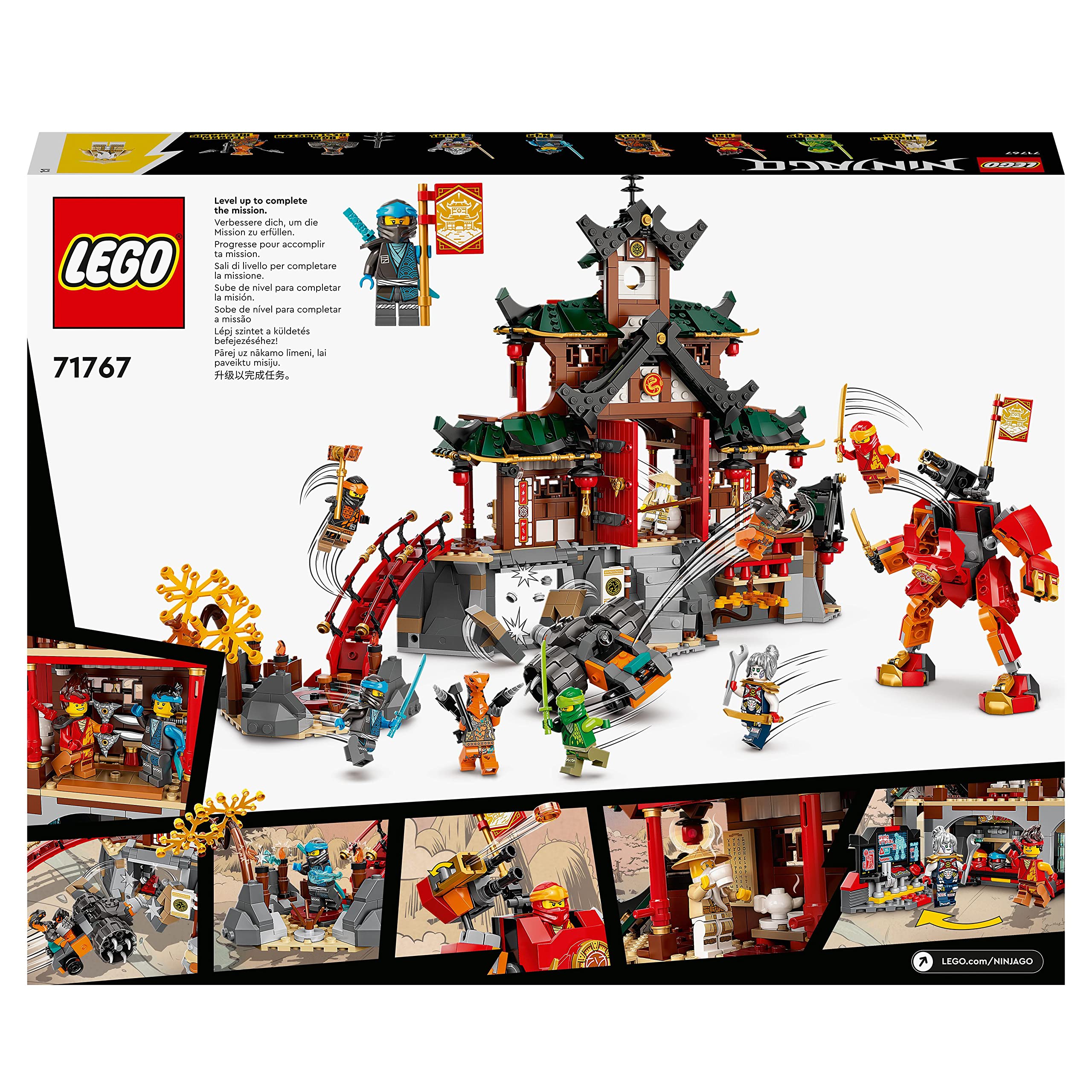 LEGO 71767 Ninjago Dojo Temple Spinjitzu Masters Building Set with Lloyd, Kai & Snake Figures - Kids Toy for Ages 8+ with Mission Banner - Perfect Gift for TV Show Fans - Great for Creative Play & Ninja-Themed Adventures