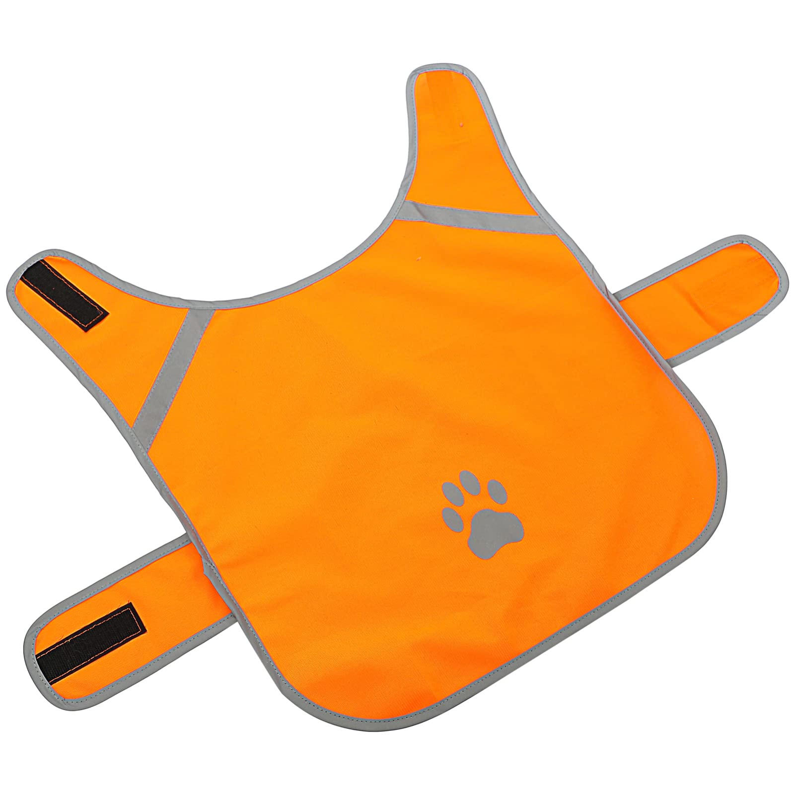 High Visibility Reflective Dog Vest - Adjustable Safety Vest for Dogs in Fluorescent Orange & Yellow - Perfect for Outdoor Walking, Hunting & Nighttime Activities