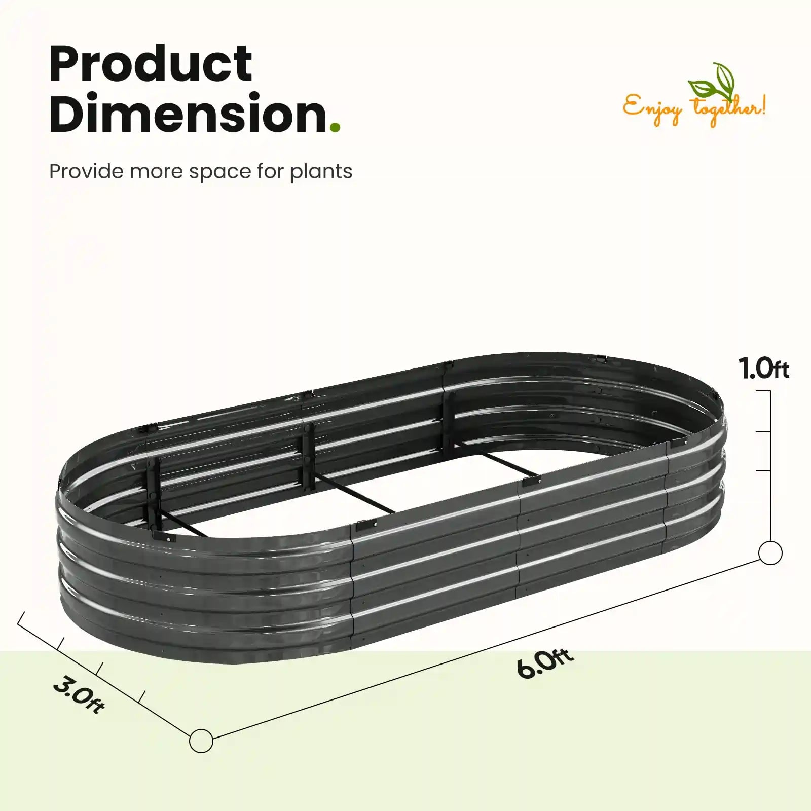 Sturdy Screwless Raised Garden Bed Kit - Easy Assembly Elevated Planter Box for Vegetables, Flowers & Herbs - Perfect for Backyard, Patio & Urban Gardening