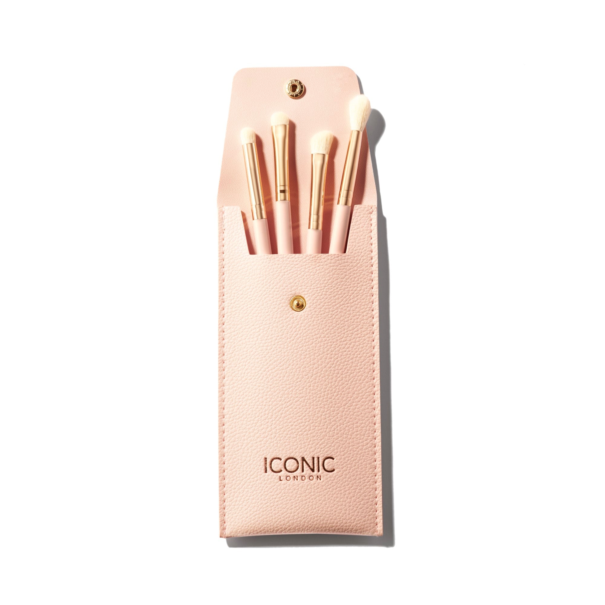 Premium Handbag Glam Eye Brush Set - 12 Pcs Professional Makeup Brushes for Eyeshadow, Blending & Contouring - Perfect for Travel, On-the-Go Touch Ups & Makeup Artists