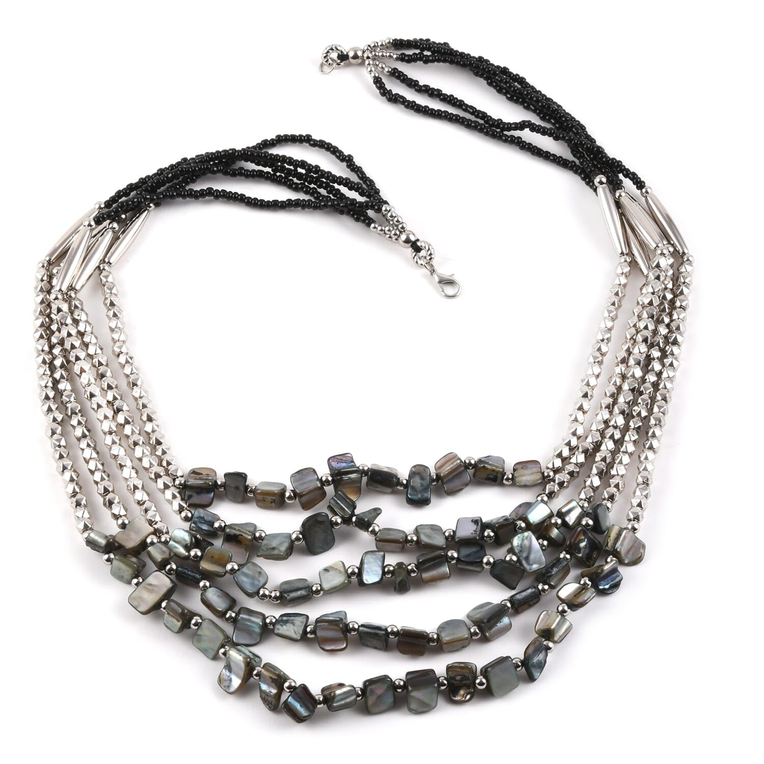 Shop LC Seed Bead Therapy Multi-Strand Layered Choker Necklace for Women | 24