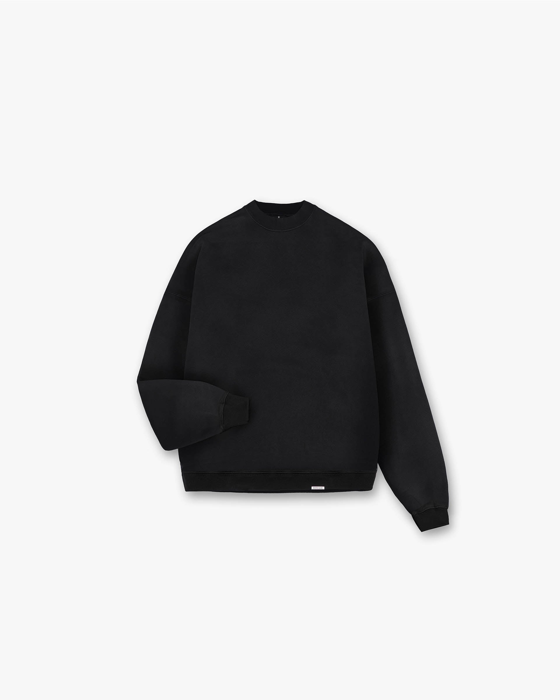 Initial Oversized Sweater Black | Cozy Pullover Sweatshirt for Women | Perfect for Fall, Winter & Casual Outings