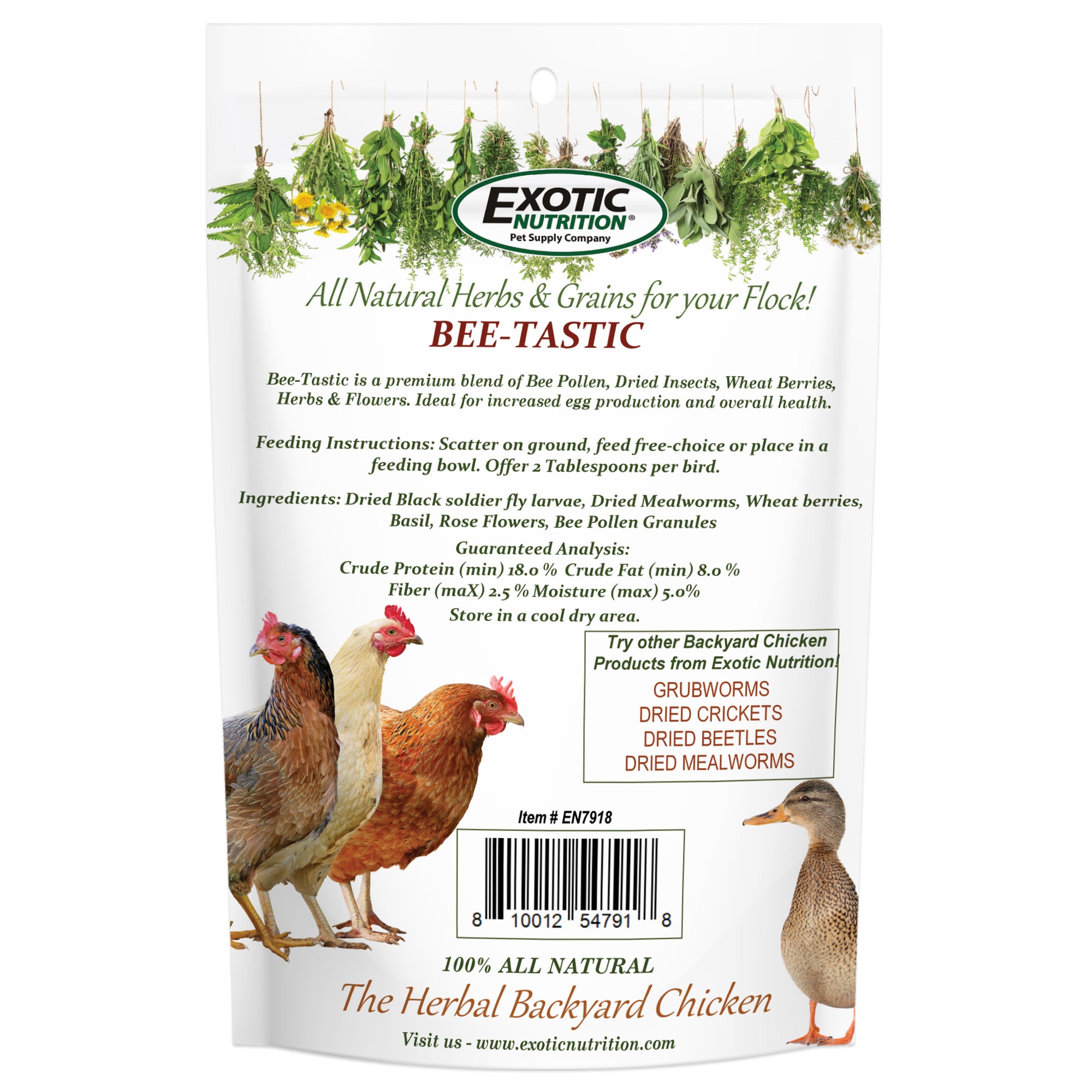 Organic Bee Pollen Chicken Treats for Backyard Hens - Healthy Poultry Snack for Egg Laying & Feather Health - Perfect for Coop Training & Flock Bonding
