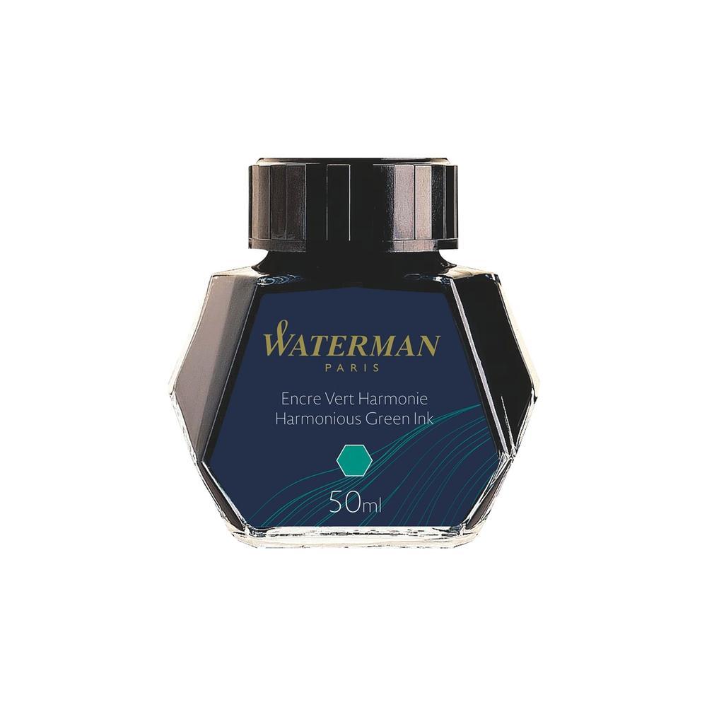 Waterman Fountain Pen Ink Bottle - 50ml, Premium Smooth Writing Ink for Calligraphy, Journaling & Everyday Use - Ideal for Pens, Dip Pens & Art Projects