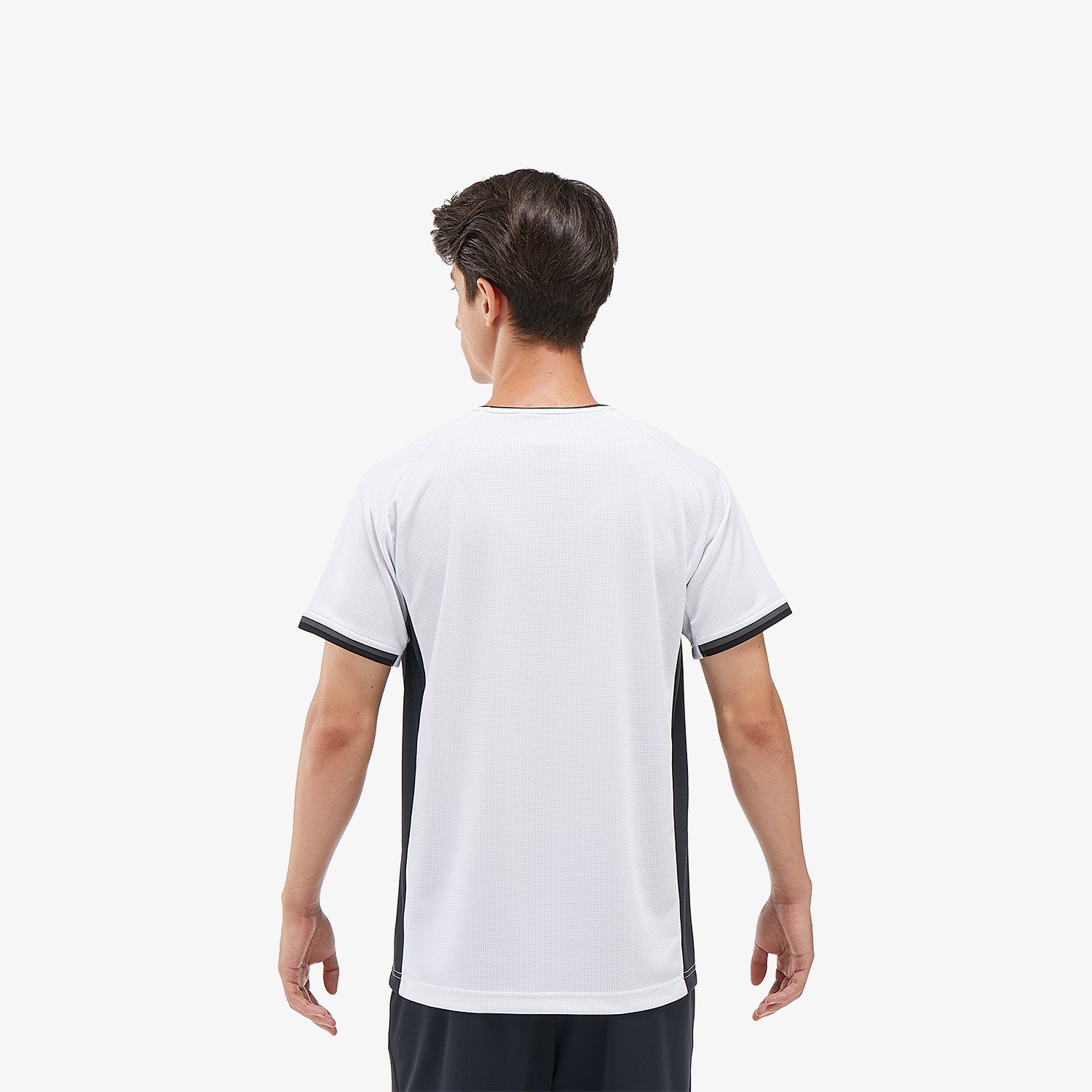 Yonex Men's Crew Neck Tournament Tennis Shirt 10566W - White | Moisture-Wicking & Breathable Fabric for Competitive Play & Casual Wear