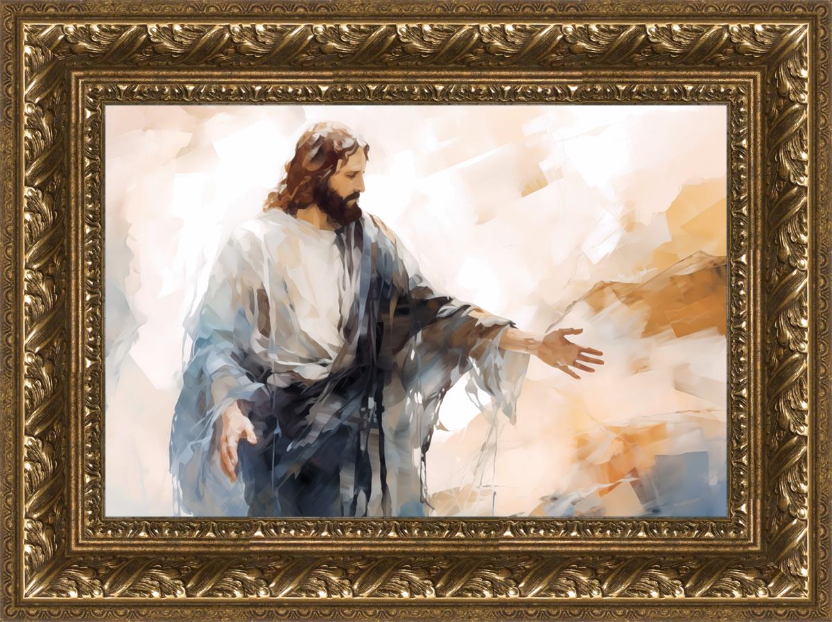 Come Unto Me By Gabriel Heaton - Inspirational Christian Wall Art for Home & Church Decor | Perfect for Living Room, Bedroom & Office