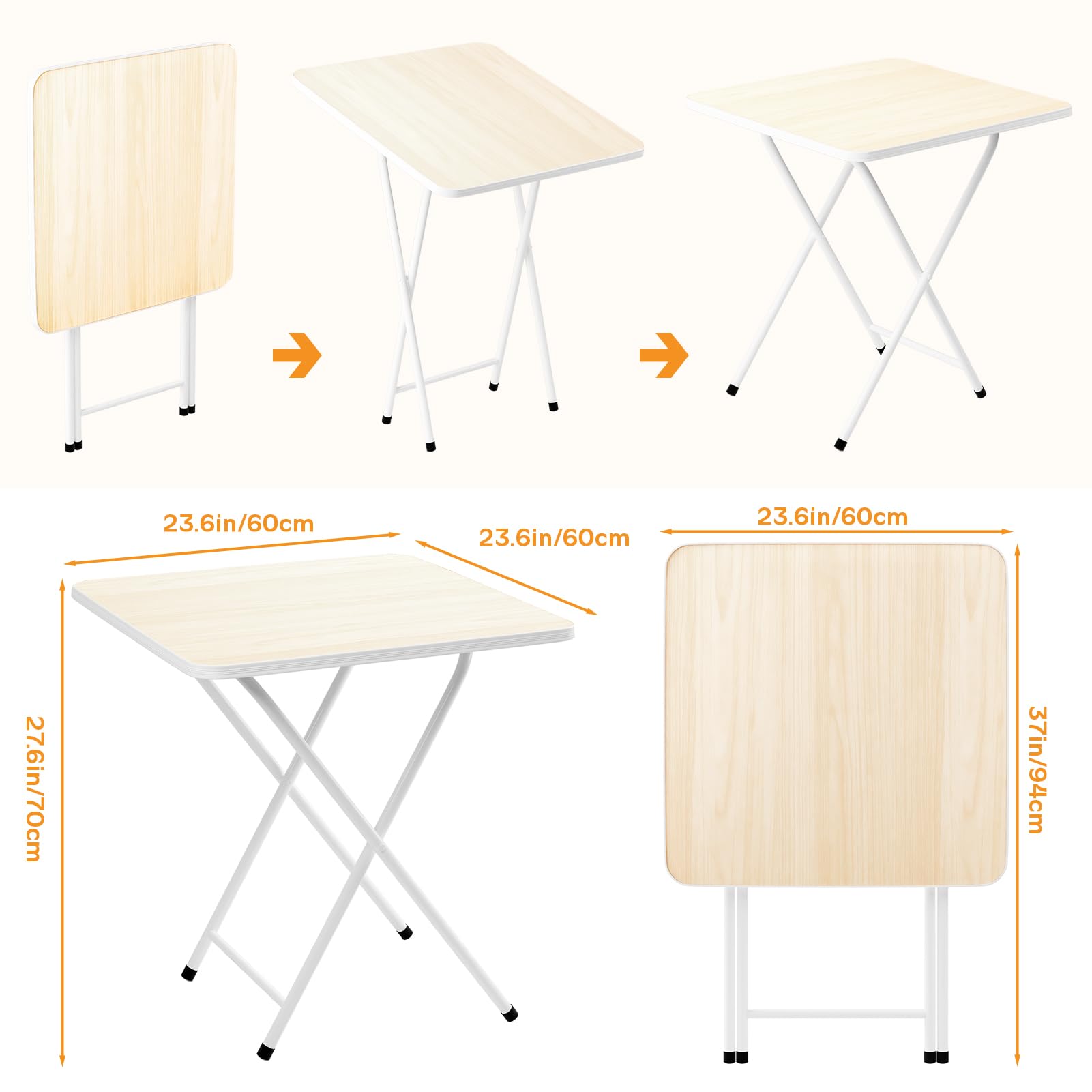 DEGTNB Small Folding Table - 27.56