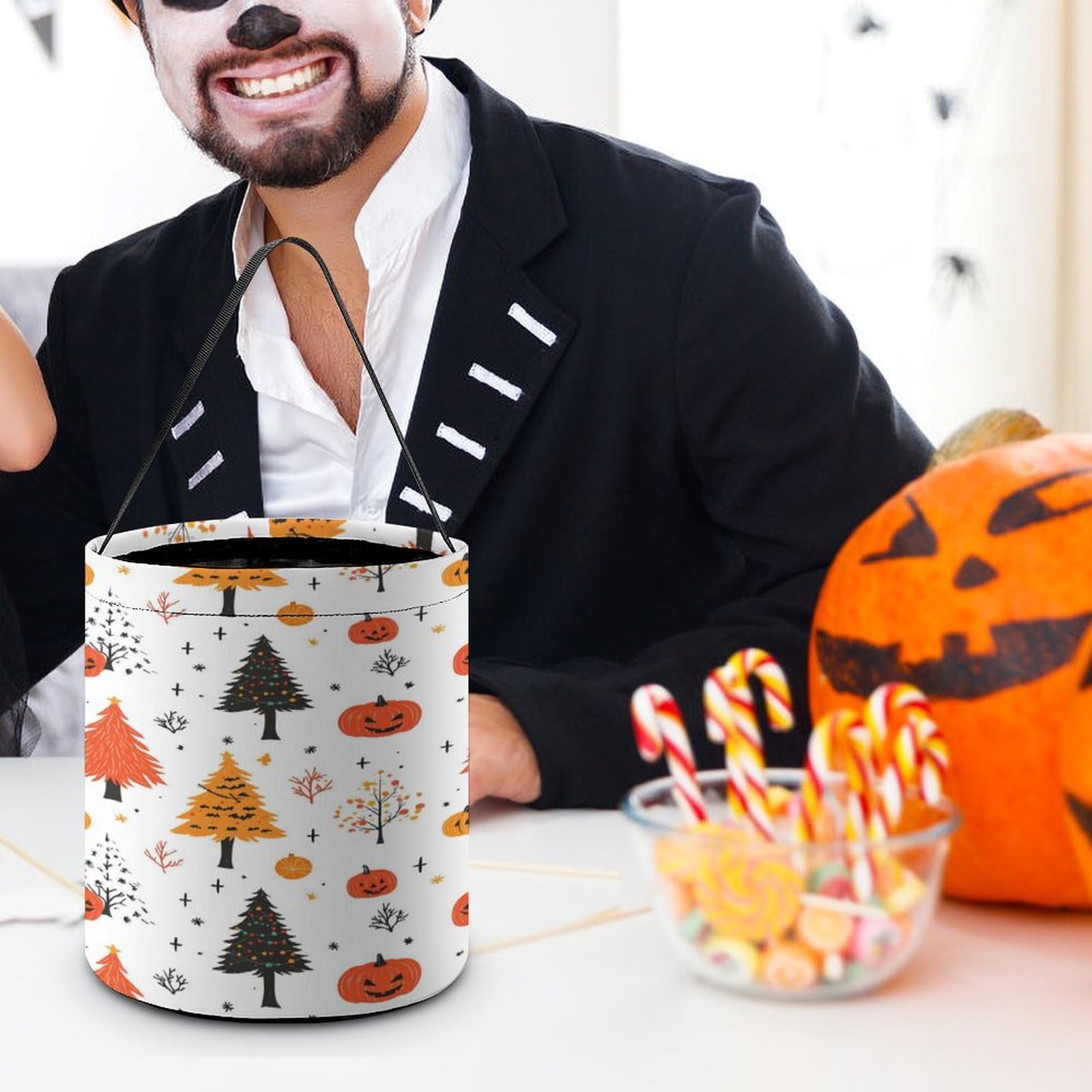 Halloween Candy Basket - 85 Count Trick or Treat Bag for Kids, Party Favor Gift Bag | Perfect for Halloween Parties, Classroom Treats & Neighborhood Trick-or-Treating