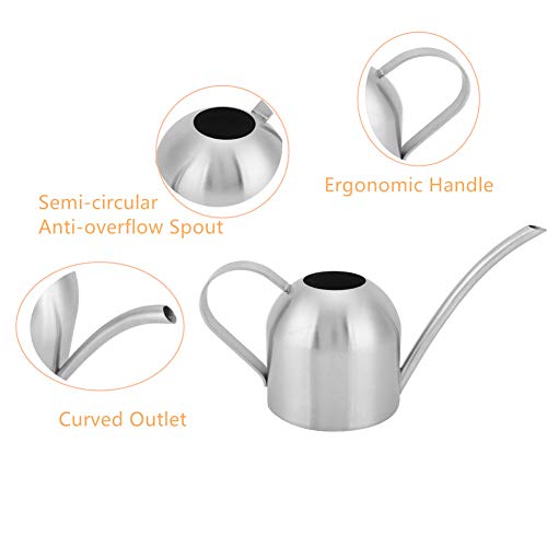 Premium Stainless Steel Watering Can for Indoor Plants - 500ML Modern Design with Long Spout - Perfect for Houseplants, Gardens, and Home Decor