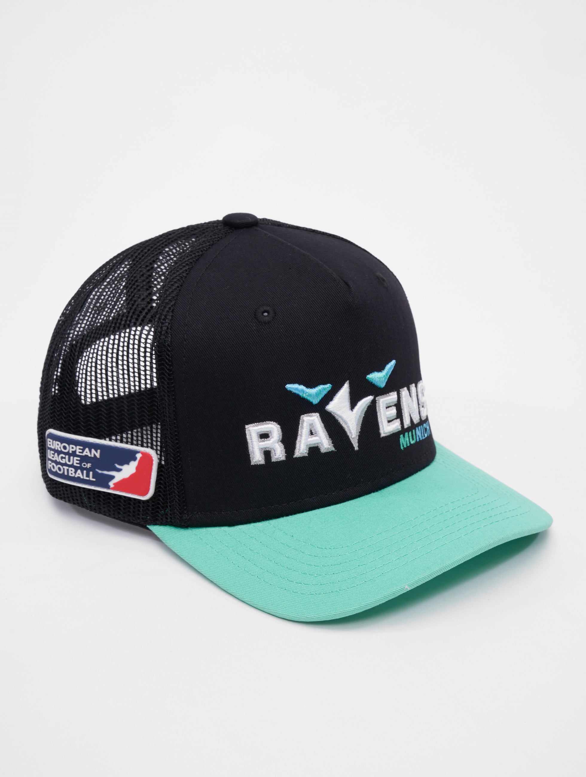 Munich Ravens Contrast Trucker Cap - Adjustable Snapback Hat for Men & Women - Perfect for Sports, Outdoor Activities & Casual Wear