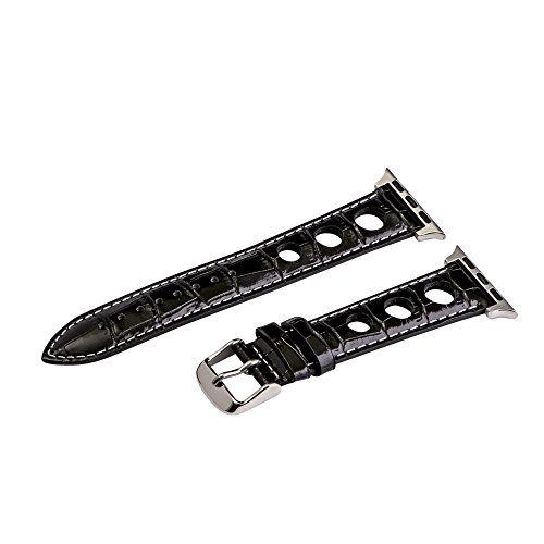 Black & White Croco 3 Hole Bands / Steel Hardware
