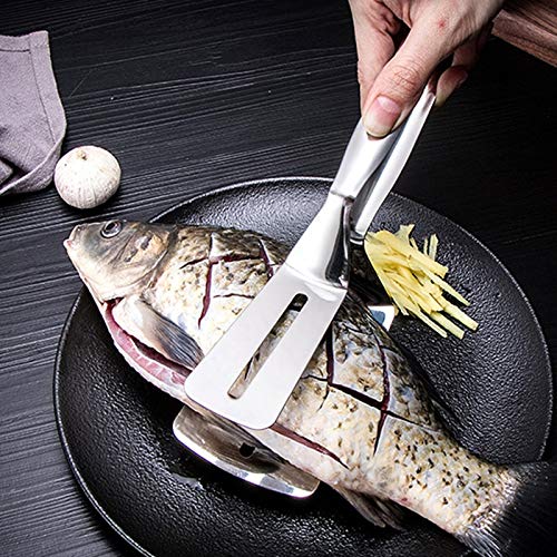 Stainless Steel BBQ Utensil Set - Kitchen BBQ Tongs, Steak Shovel, Fish Clamp, Bread & Meat Tongs for Grilling, Frying, and Outdoor Cooking