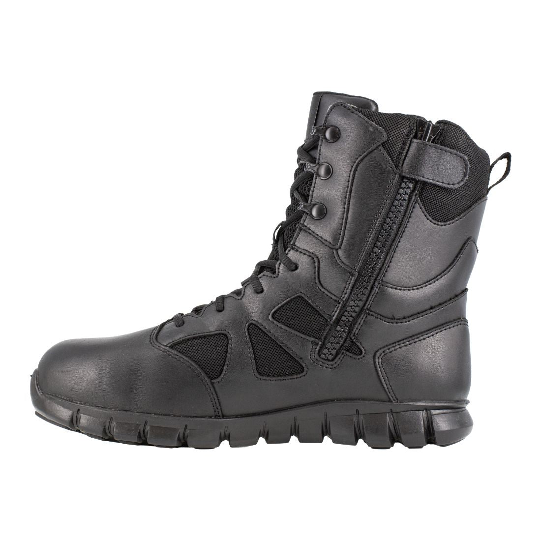 Reebok Sublite Cushion Tactical Composite Toe Safety Boots for Men - Black IB8800 | Lightweight Work Boots with Shock Absorption | Perfect for Construction, Warehouse & Industrial Work