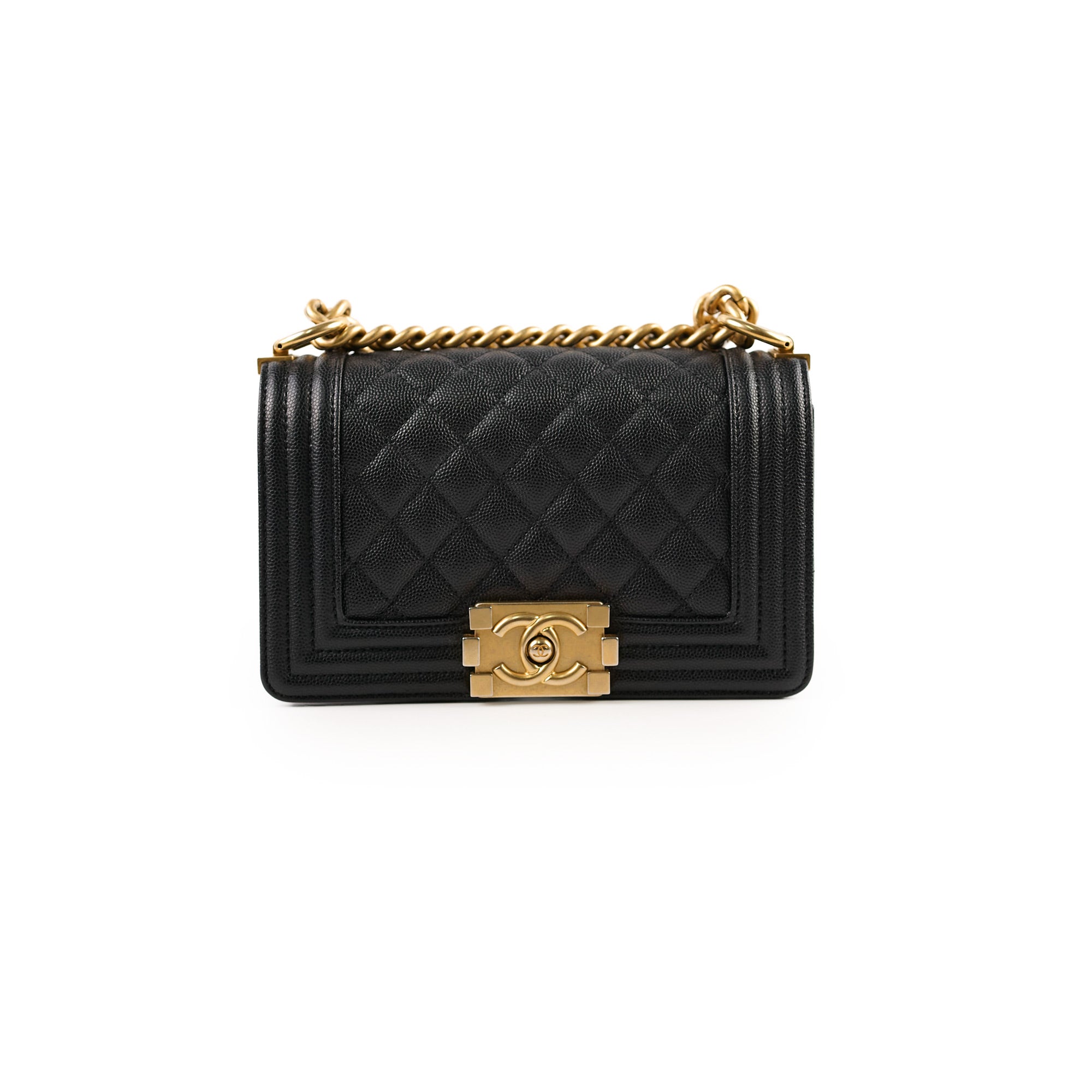 Chanel Small Boy Caviar Leather Crossbody Bag Black | Luxury Designer Handbag for Women | Perfect for Date Night, Parties & Special Occasions