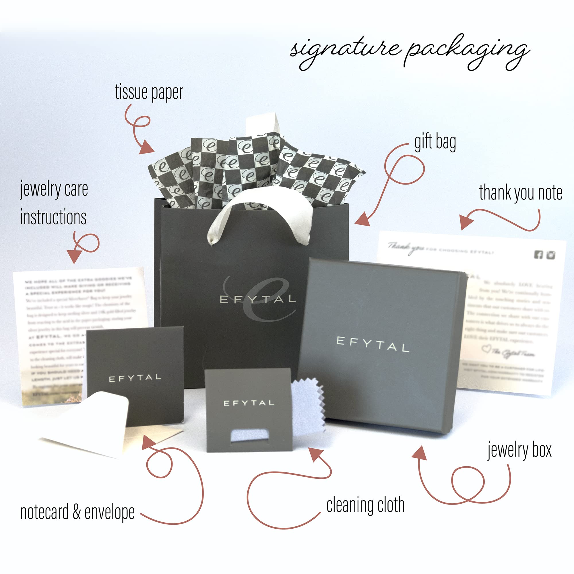 EFYTAL Sterling Silver Floral Oak Necklace for Women - Inspirational Strength & Encouragement Gift with Message Card - Get Well Soon Present for Her - Perfect Friendship Jewelry for Everyday Wear & Special Occasions